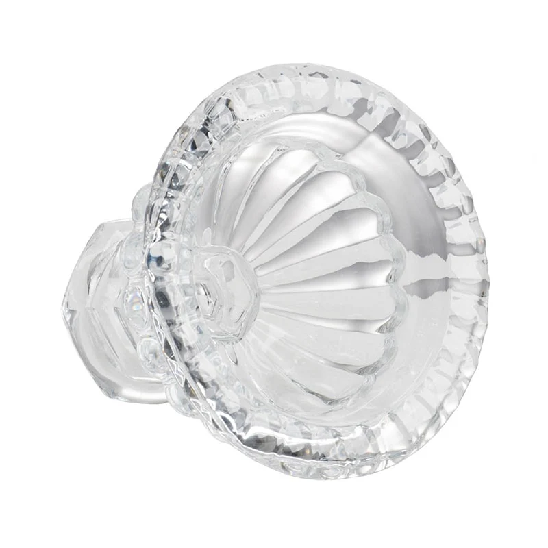 A&B Home Clear Beaded Pedestal Base Vase