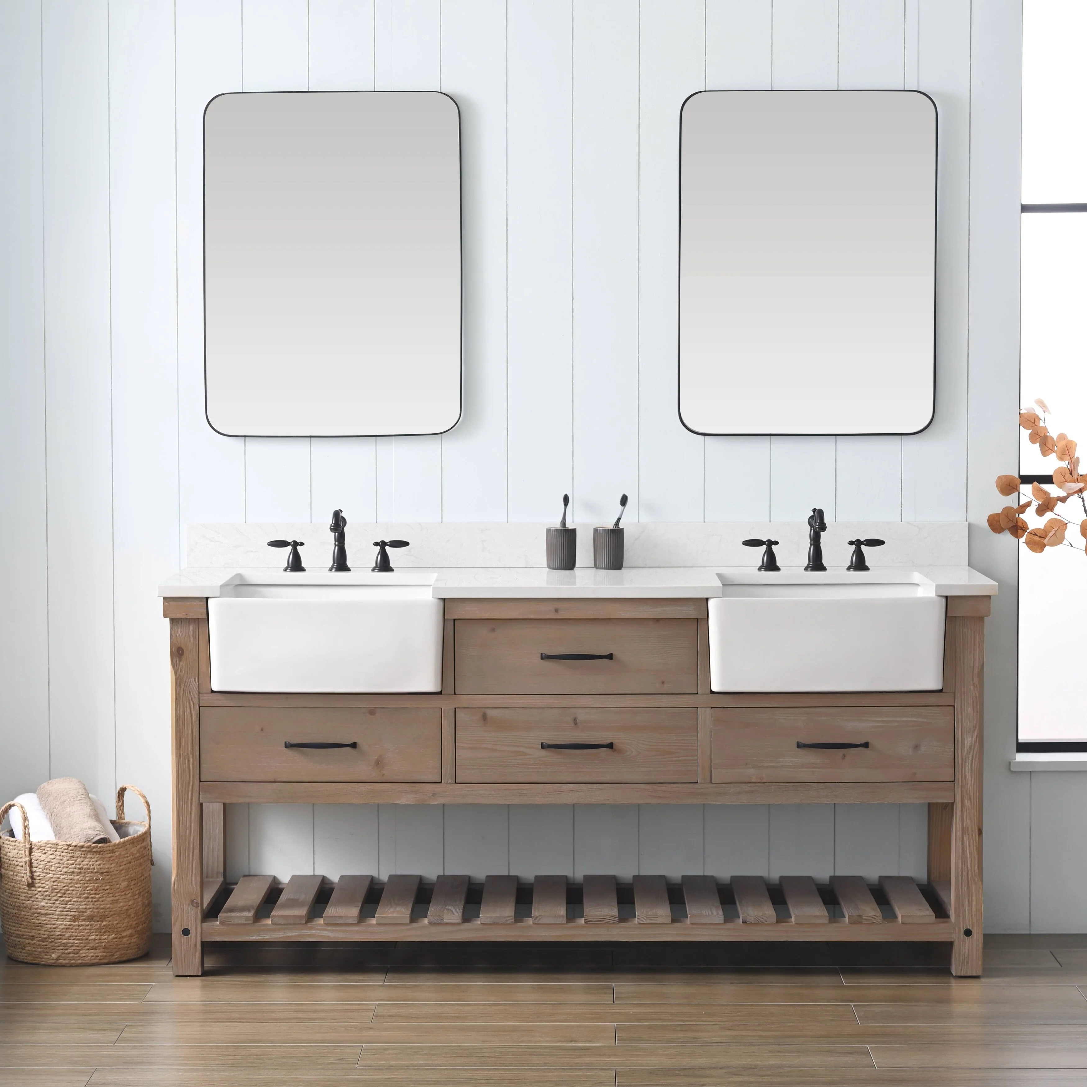 Sudio Design Bathroom Vanity Wesley Weathered Collection.
