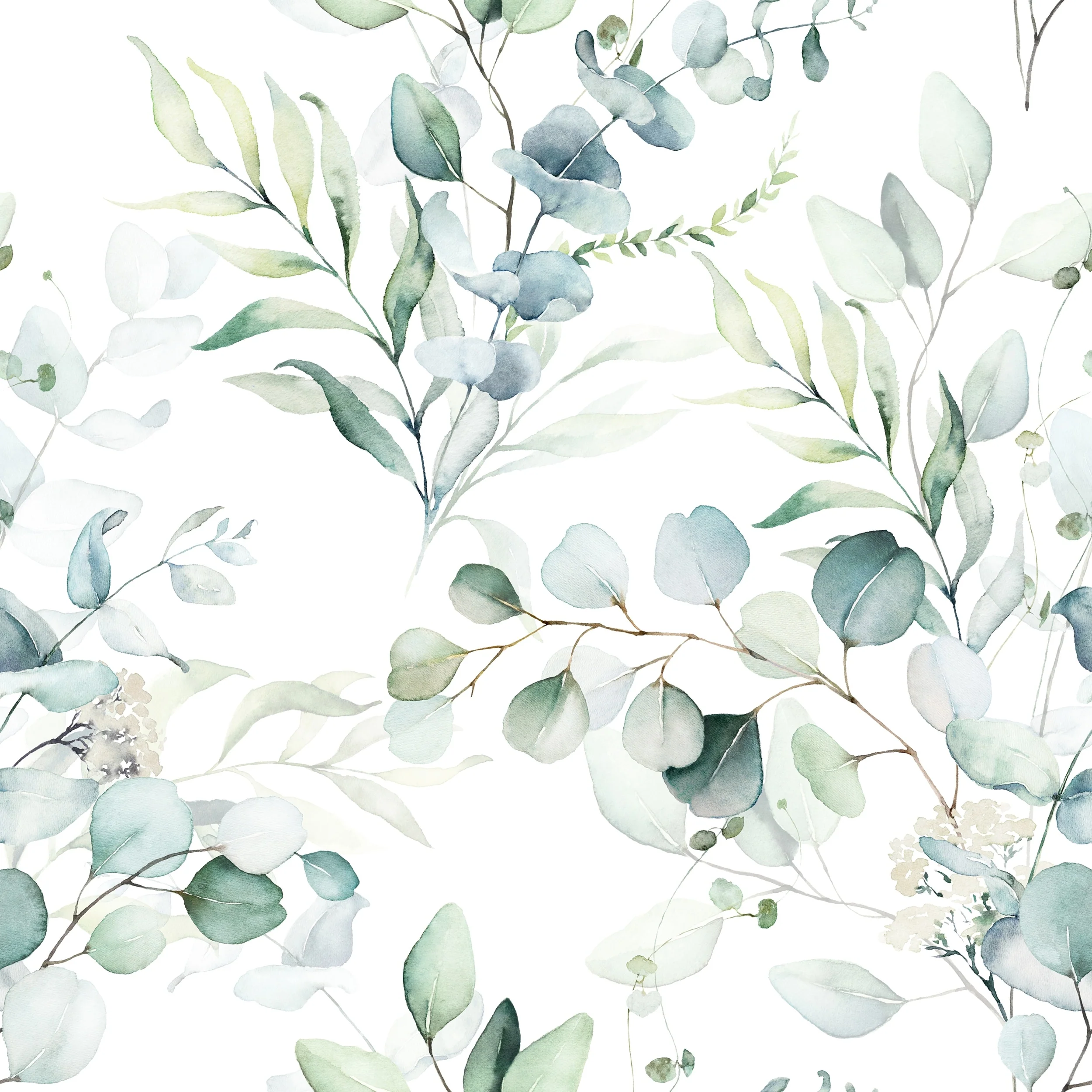 Louise Green Branches Peel and Stick Wallpaper - 24'' W x 10' L