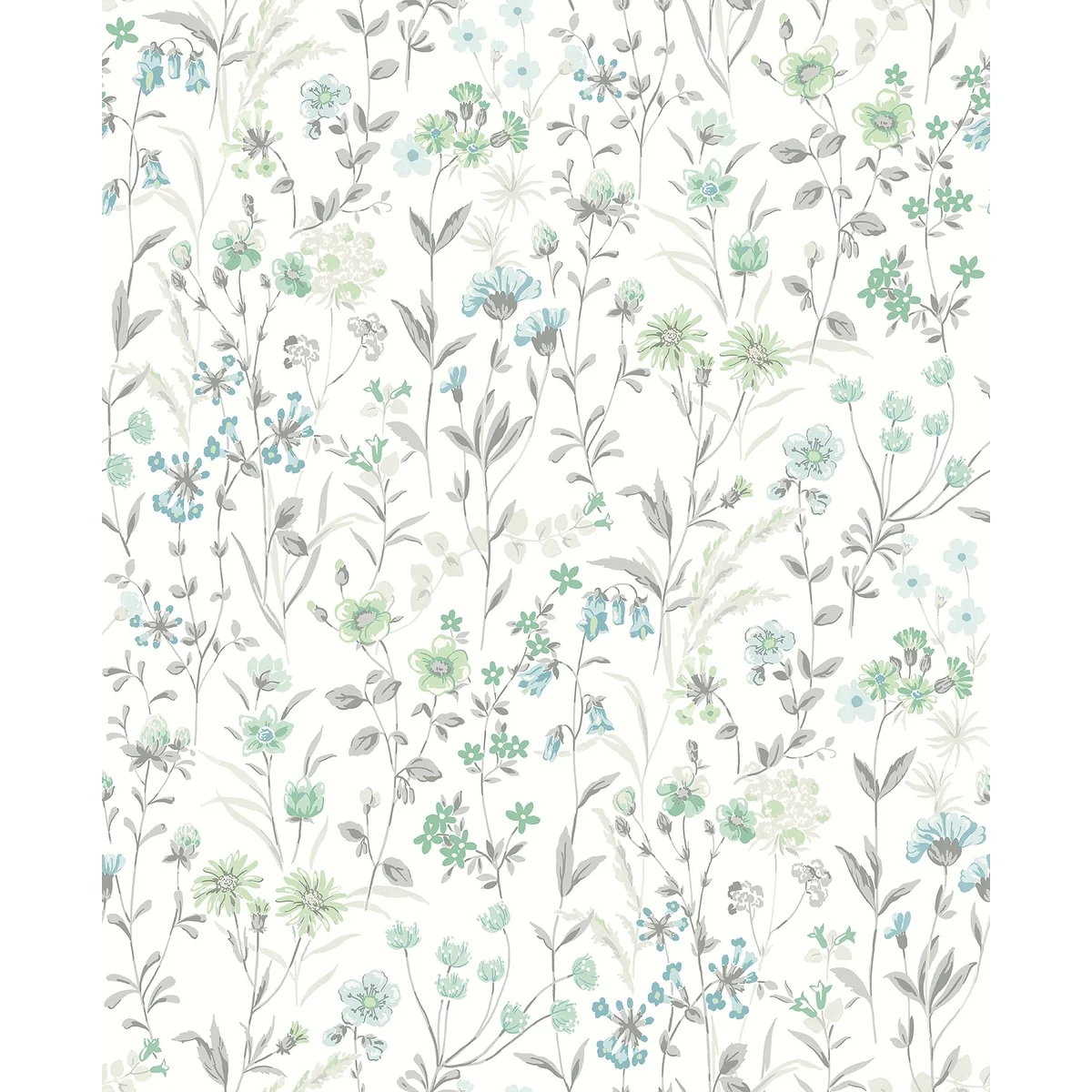 NextWall Wildflowers Peel and Stick Wallpaper