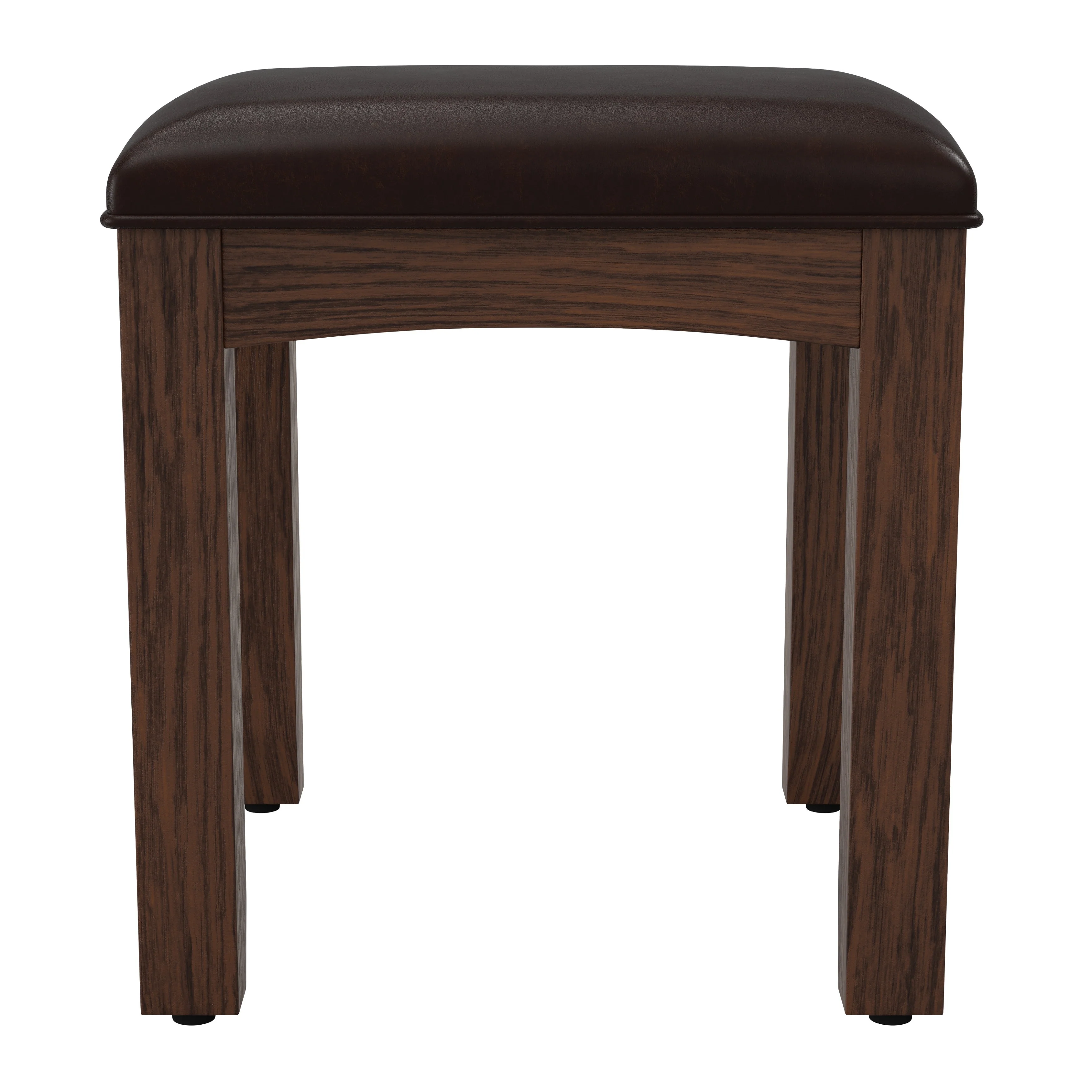 Modern Mission Bedroom Bench for Vanity in Vintage Oak - Vintage Oak