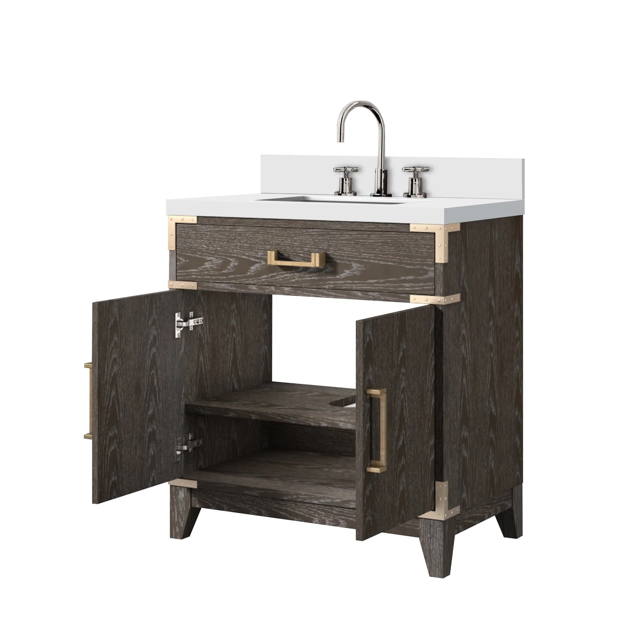 Laurel Bath Vanity Quartz Top, Sink and Faucet