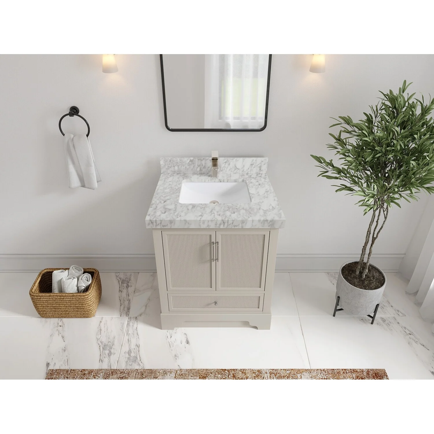 Willow Collections 30 in. W x 22 in. D Alys Single Sink Bathroom Vanity with Countertop