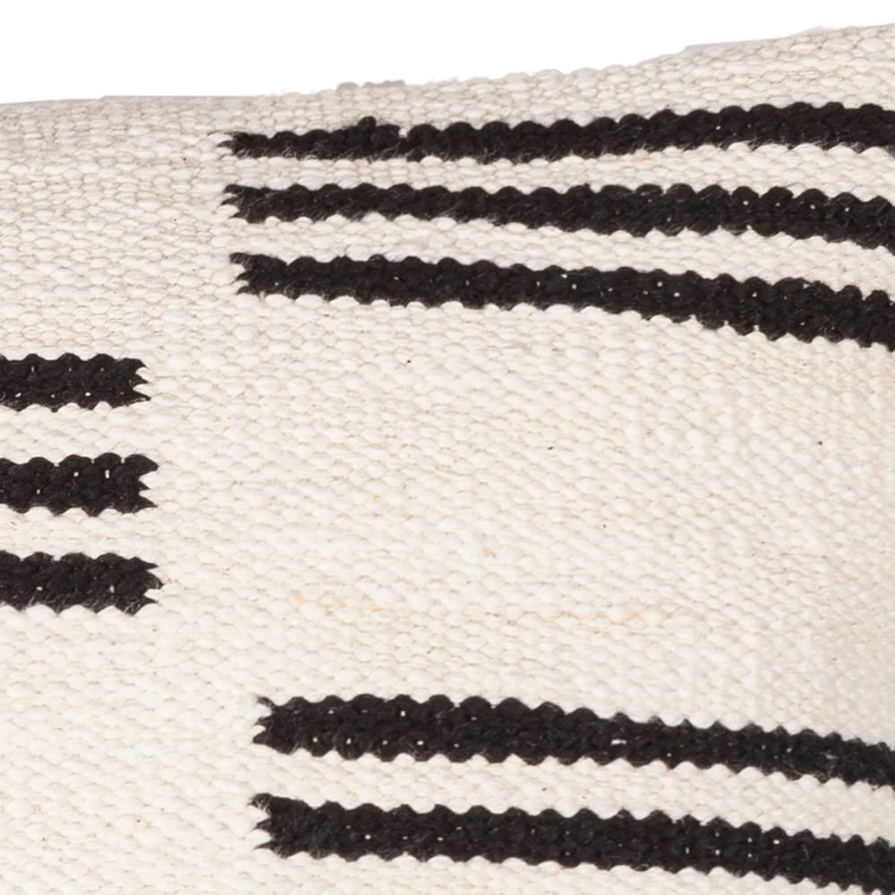 Stojko Modern Broken Stripe Throw Pillow
