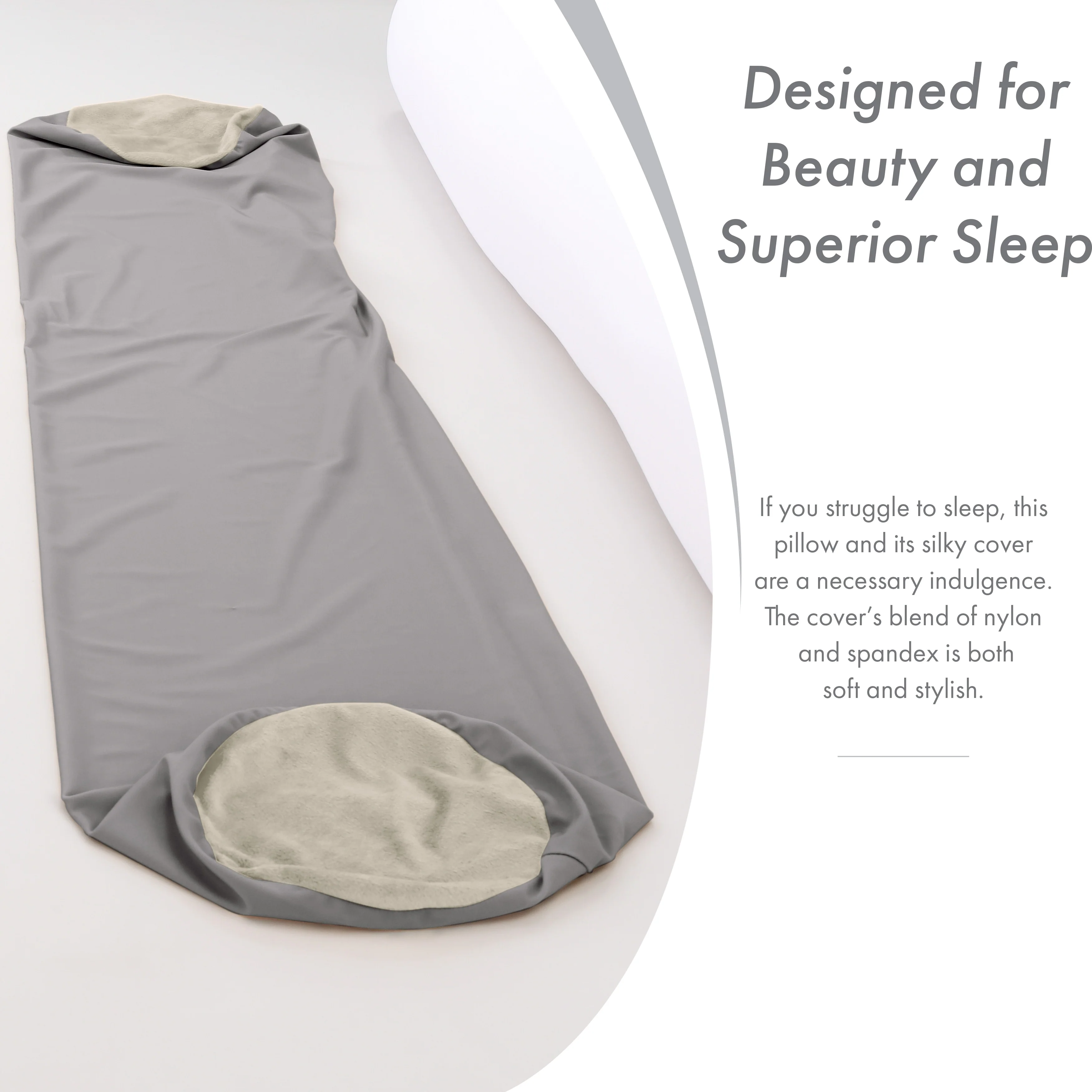 Straight Body Pillow, Premium Microbead,Side Sleeping / Pregnant Women
