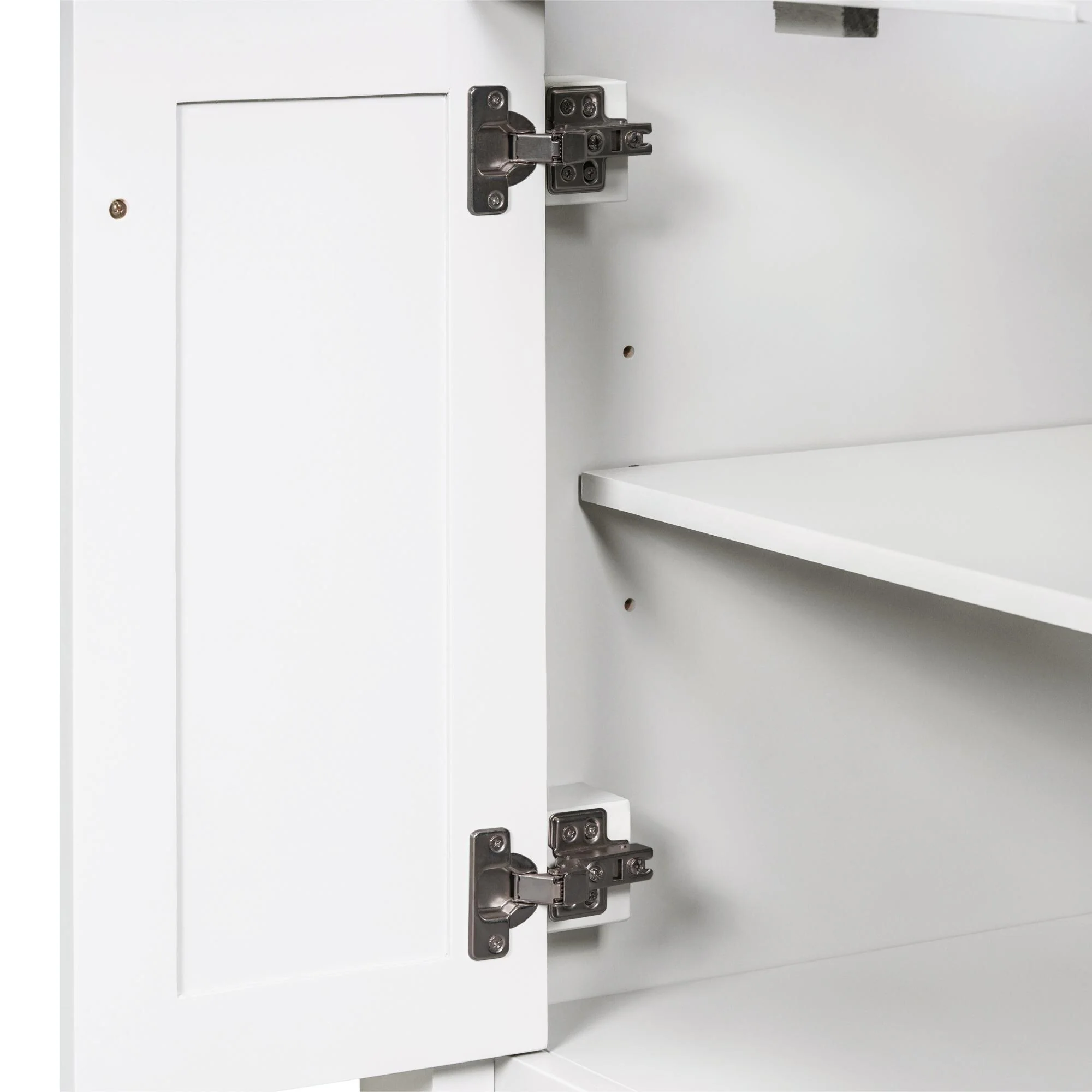 24'' Bathroom Vanity with Top Sink: Modern 2-Tier Storage Cabinet, Single Sink, Large Shelves