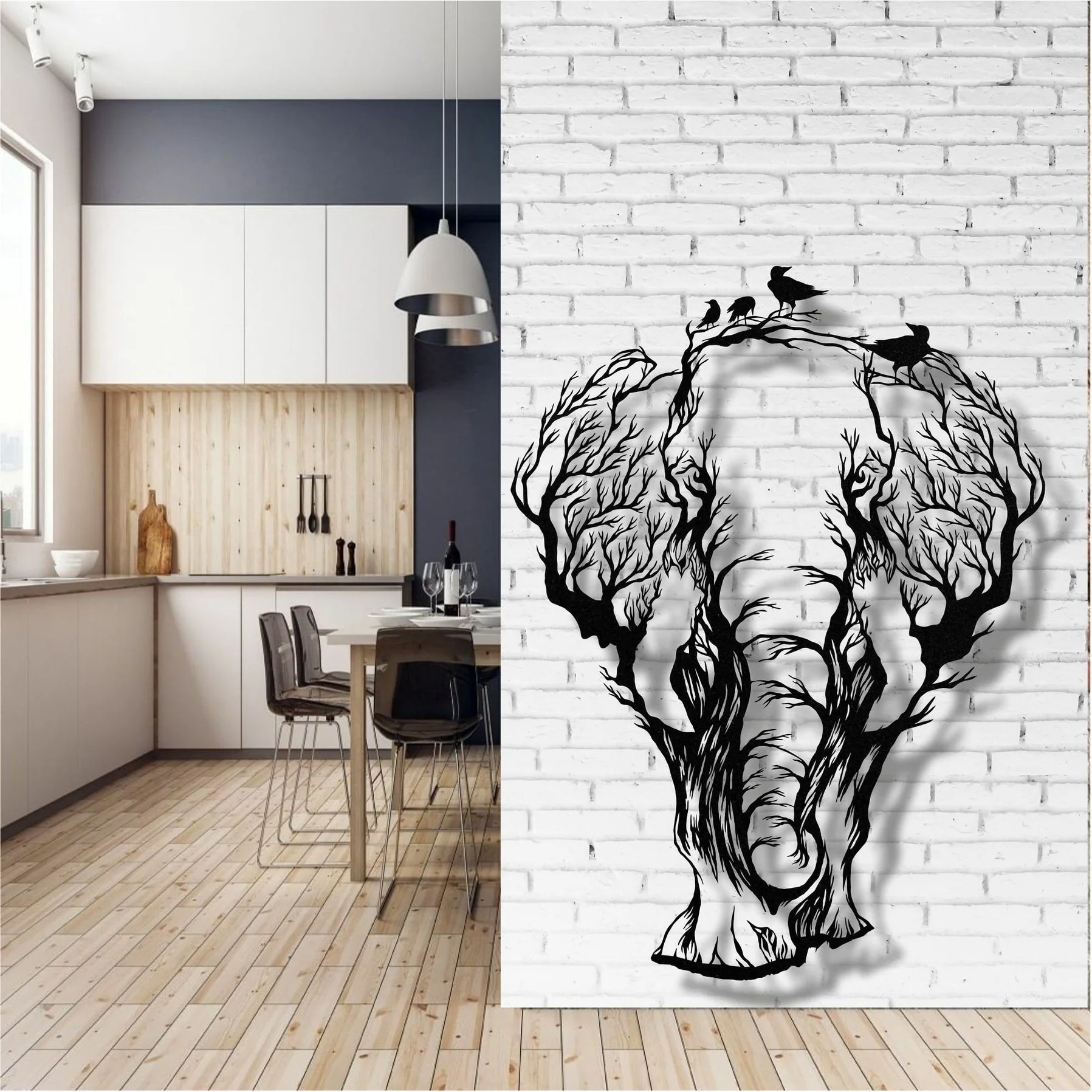 Elephant Metal Wall Decor for Home and Outside