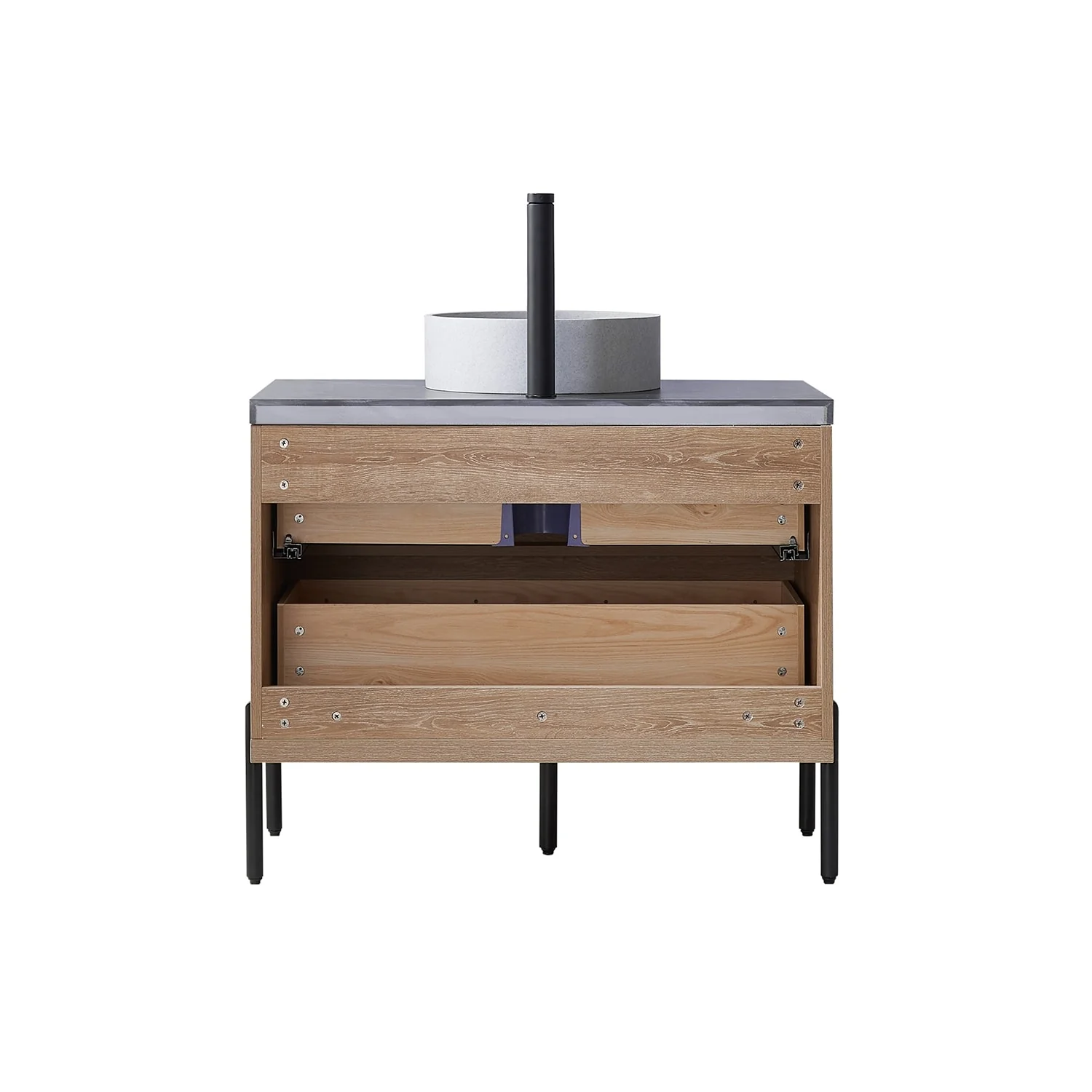 Trento Bath Vanity with Sintered Stone Top with Concrete Sink (C)