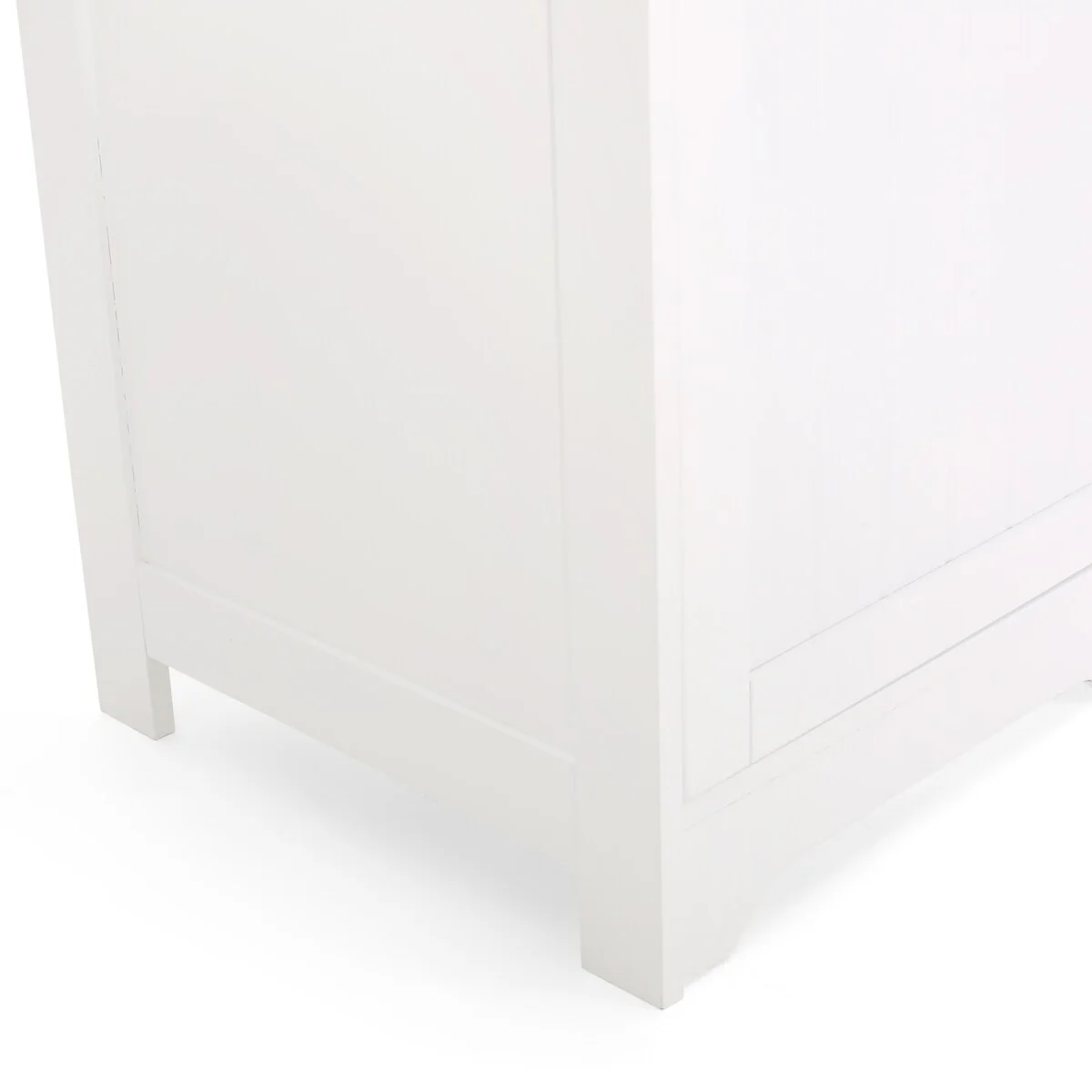 63-inch Tall Bathroom Linen Cabinet, Freestanding Diplay Storage Cabinet with 1 Door and Adjustable in White