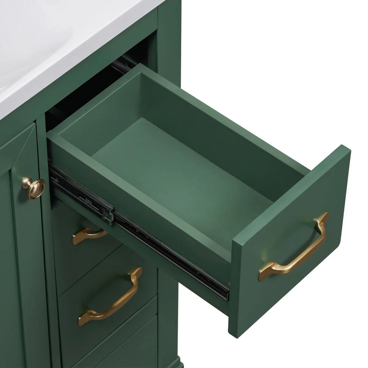 Bathroom Vanity Cabinet with Multi-Functional Drawer and Adjustable Shelf