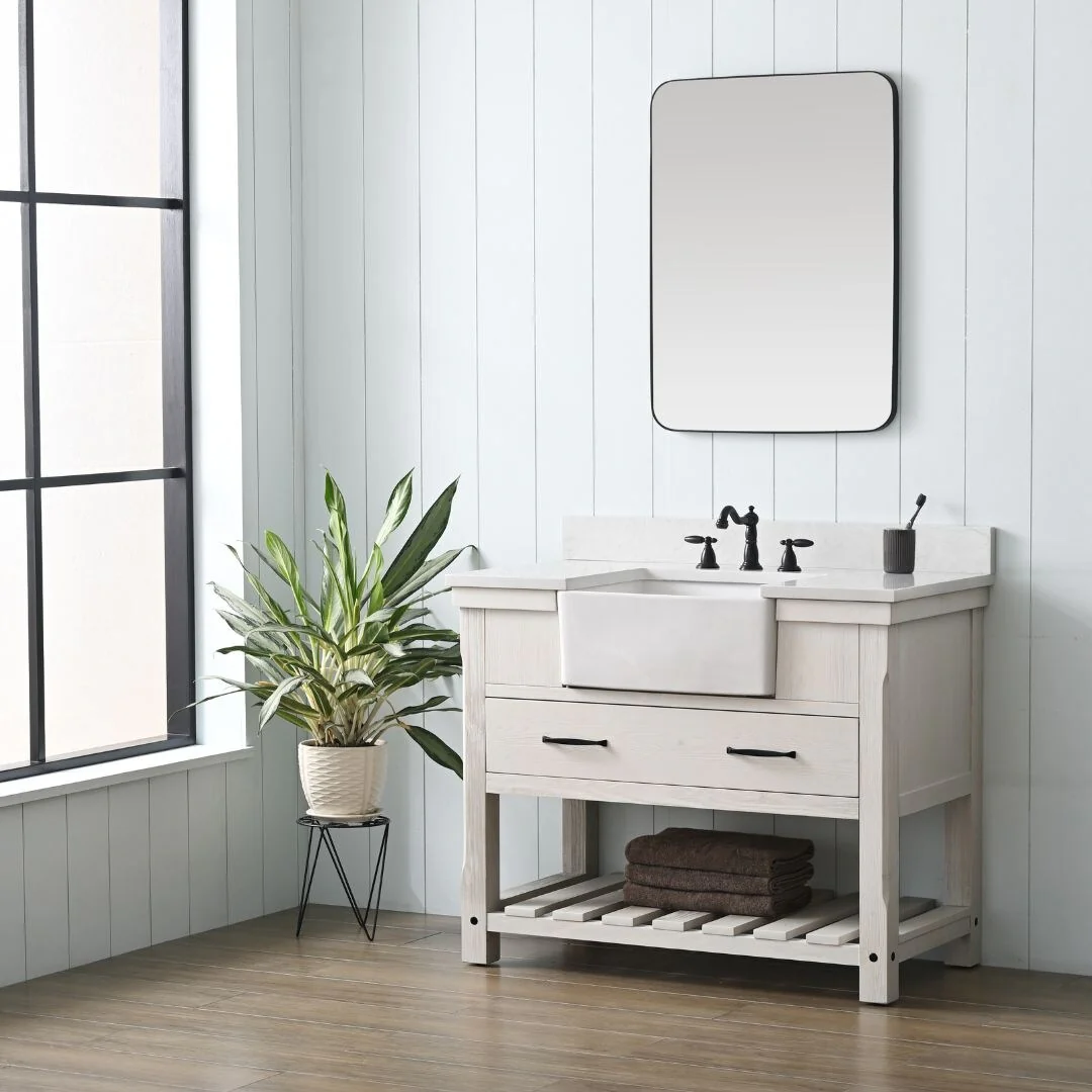 Sudio Design Bathroom Vanity Wesley Weathered Collection.
