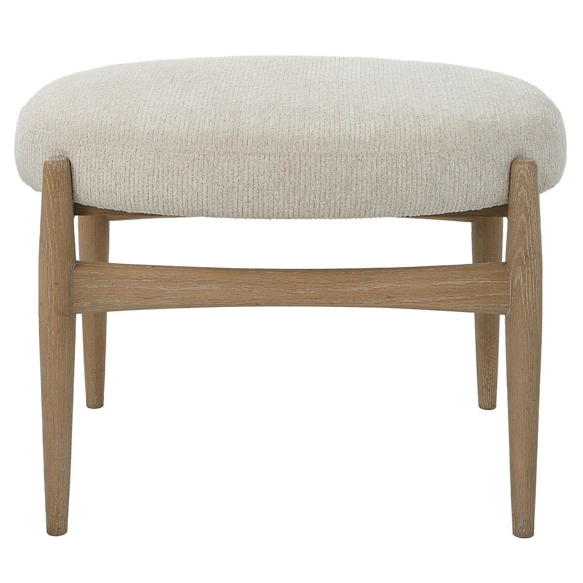 Uttermost Acrobat Off-White Small Bench - 25 W X 19 H X 20
