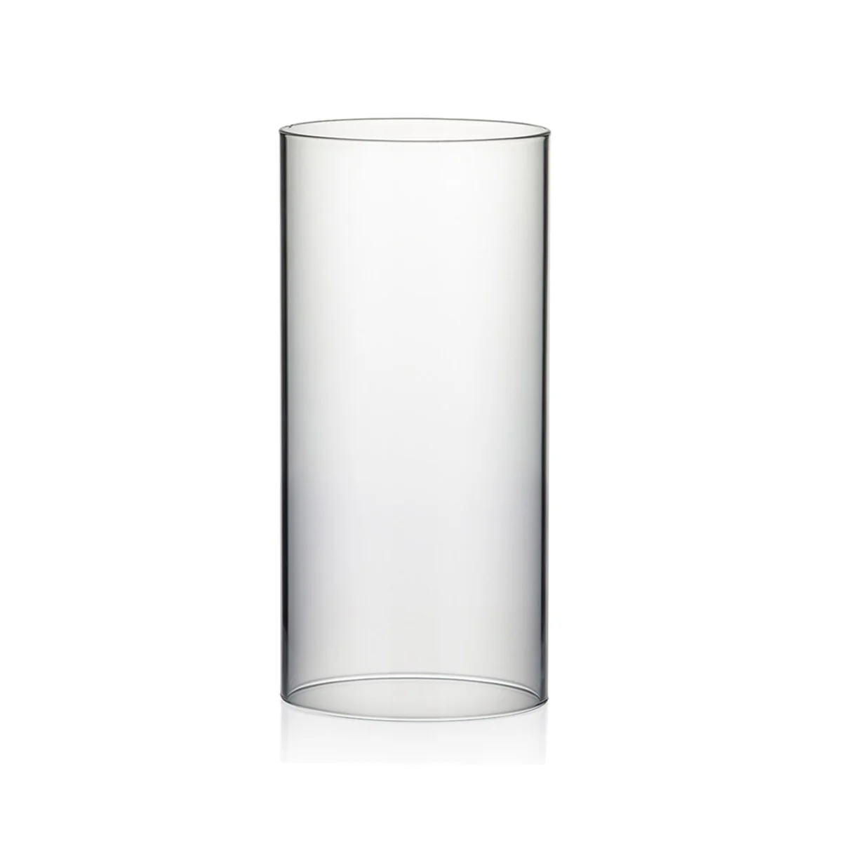 Clear Glass Cylinder Hurricane Chimney Tube, Candle Cover - 1 Piece