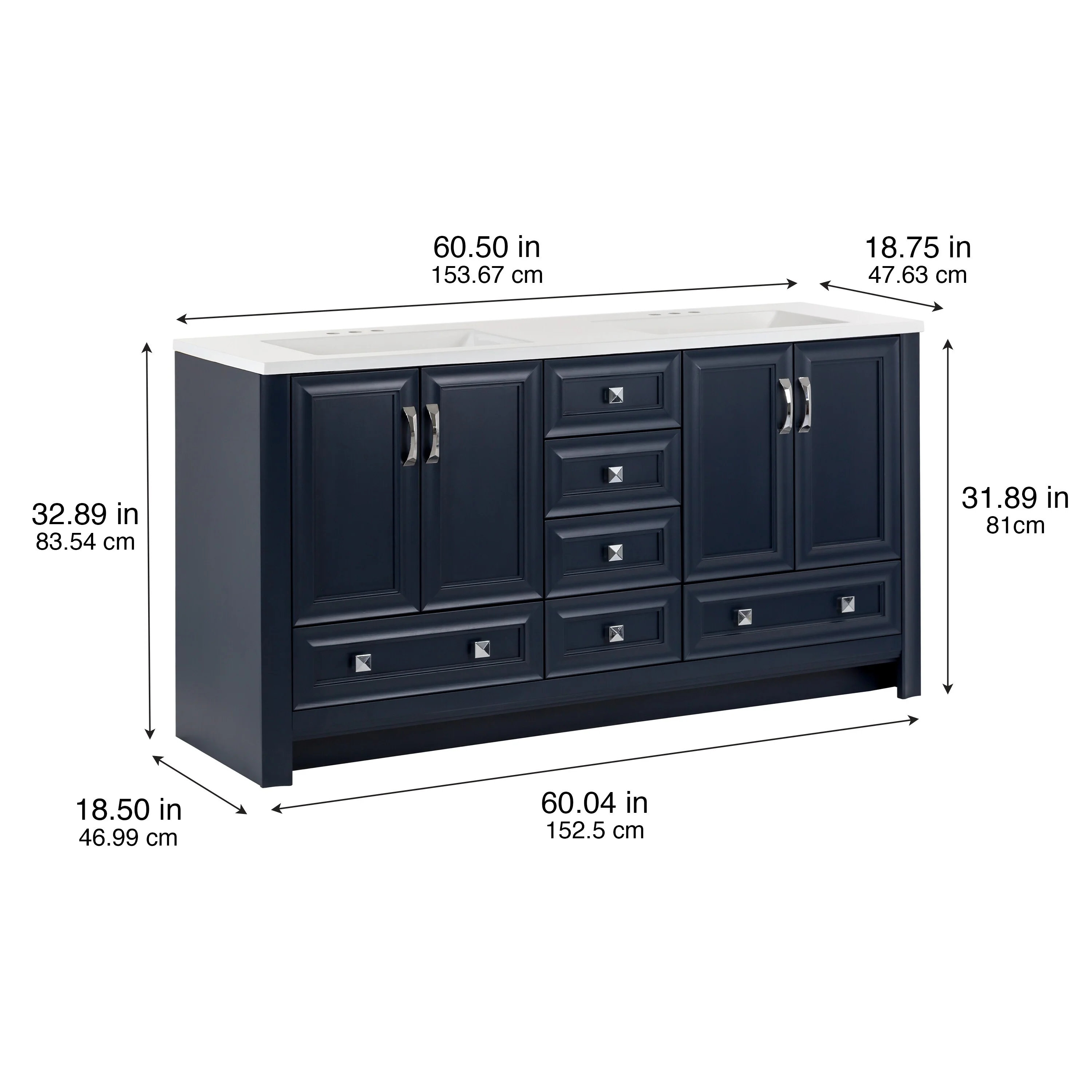Spring Mill Cabinets Nimay 60.5