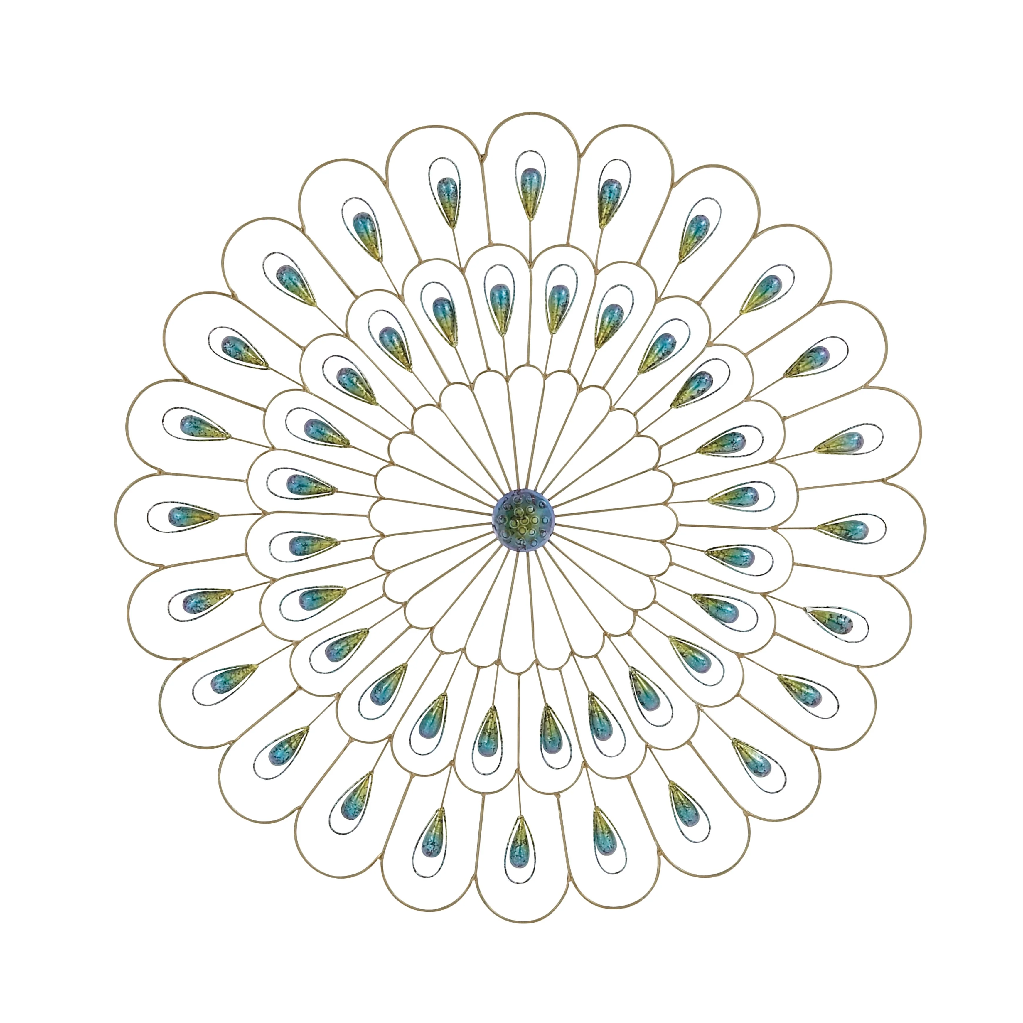 Attractive and Capturing Peacock Metal Wall Decor