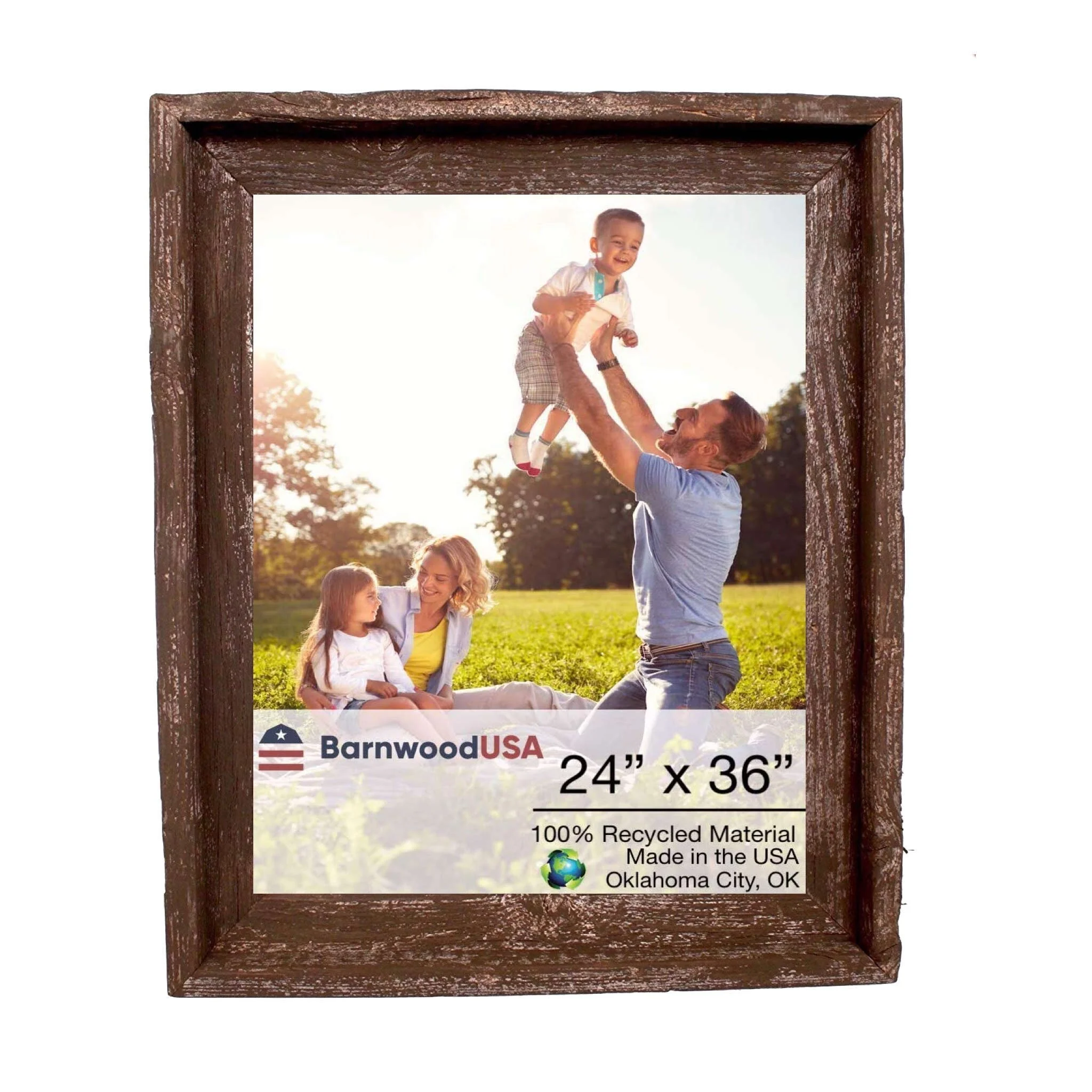BarnwoodUSA Rustic Farmhouse Signature Wood Picture Frame
