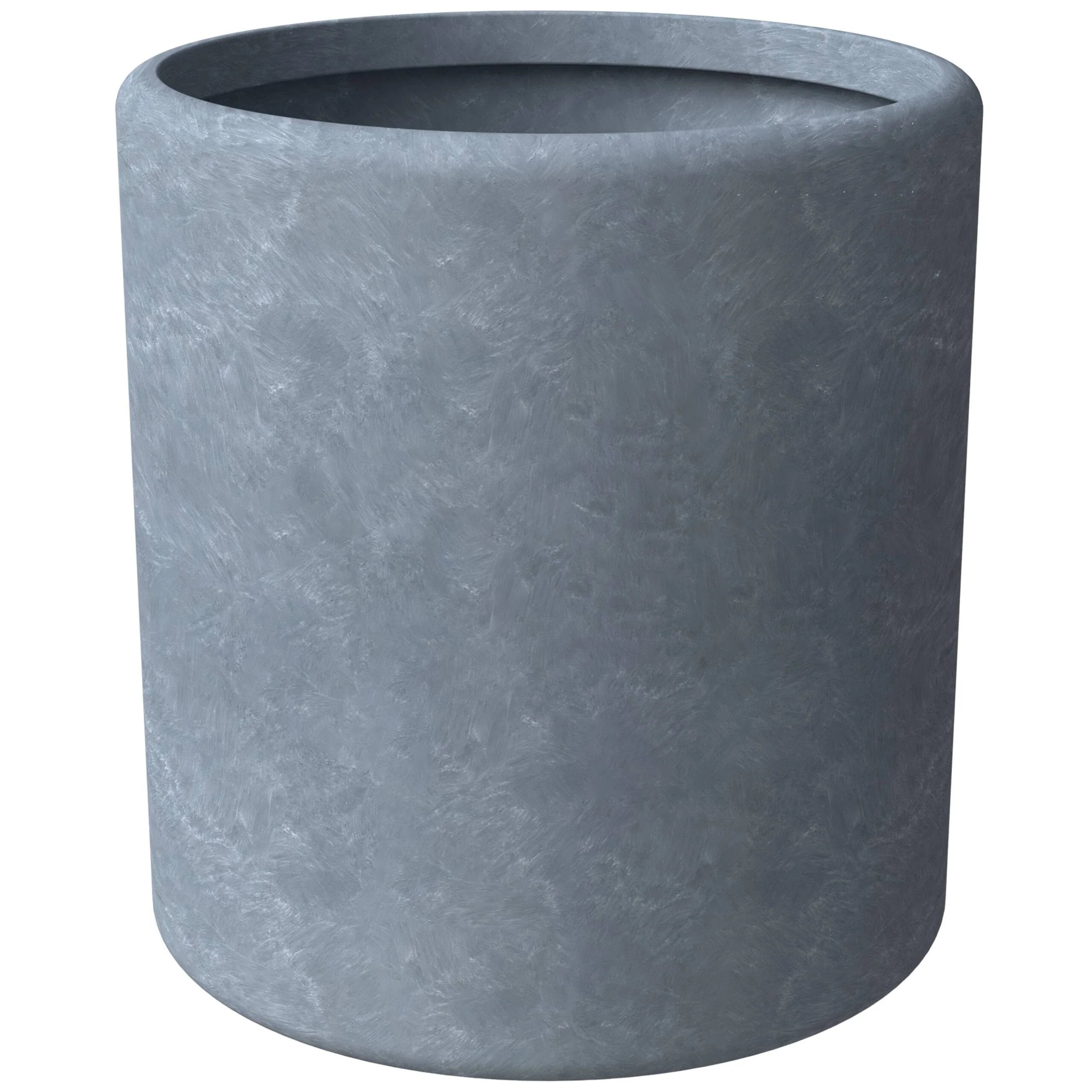 Tundra Round Modern Fiberstone and MGO Clay Planter With Drainage Holes for Indoor Outdoor Home Office Patio Porch Garden Yard
