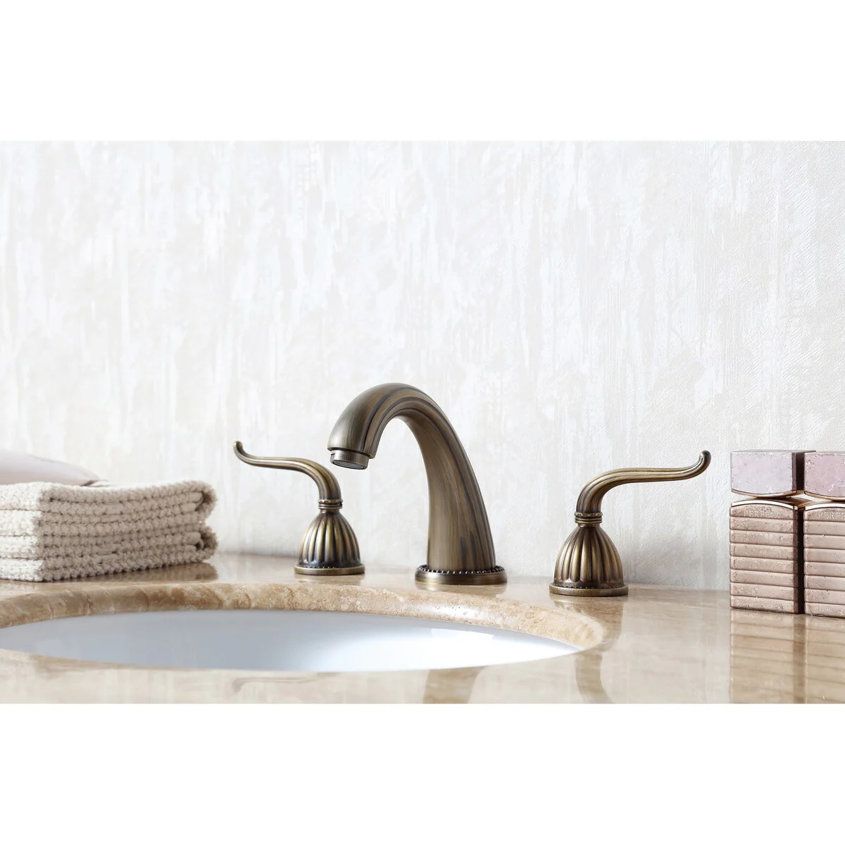 Stufurhome Alandra 40 Inches Dark Cherry Single Sink Bathroom Vanity - 40