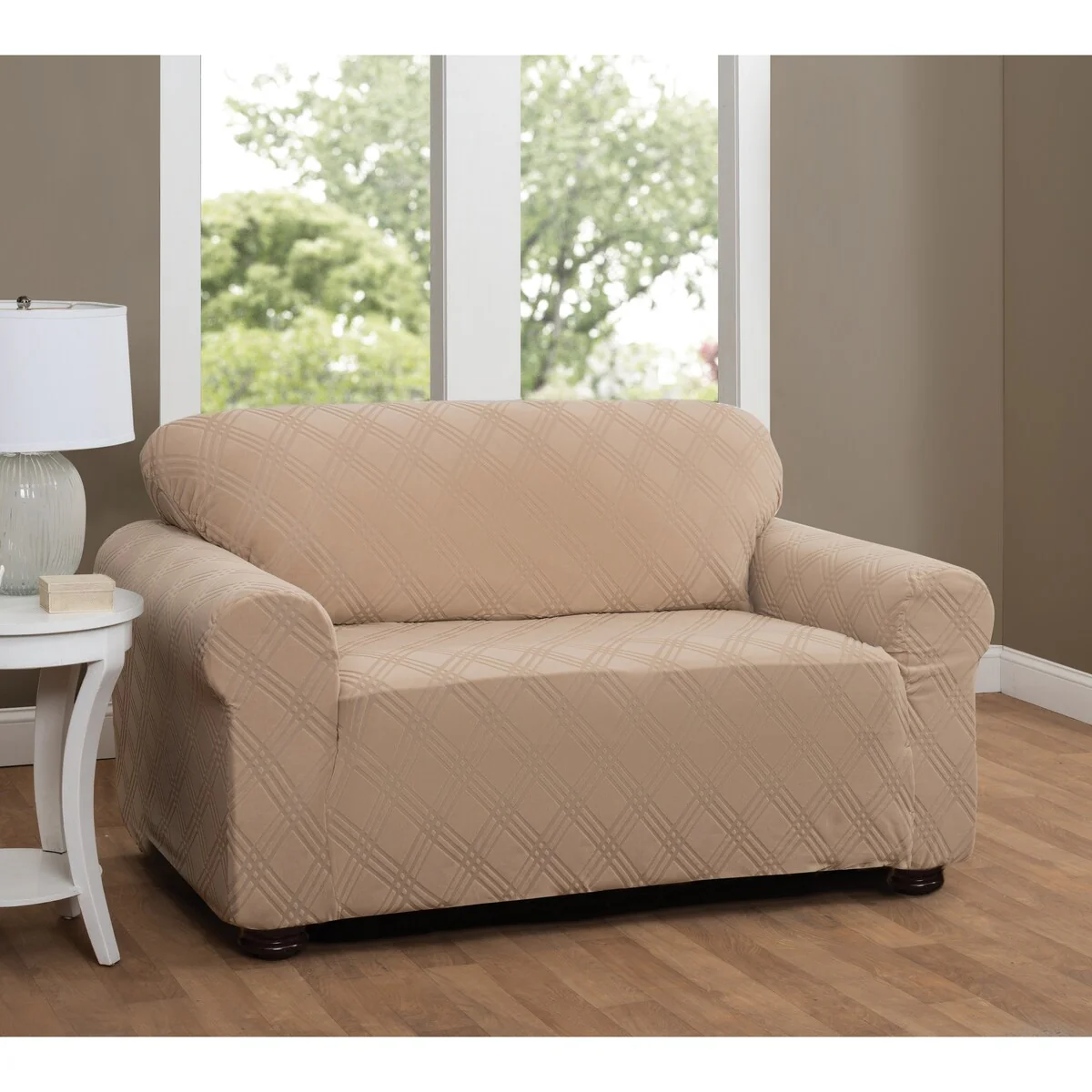 Stretch Sensations Stretch Double Diamond Loveseat Slipcover