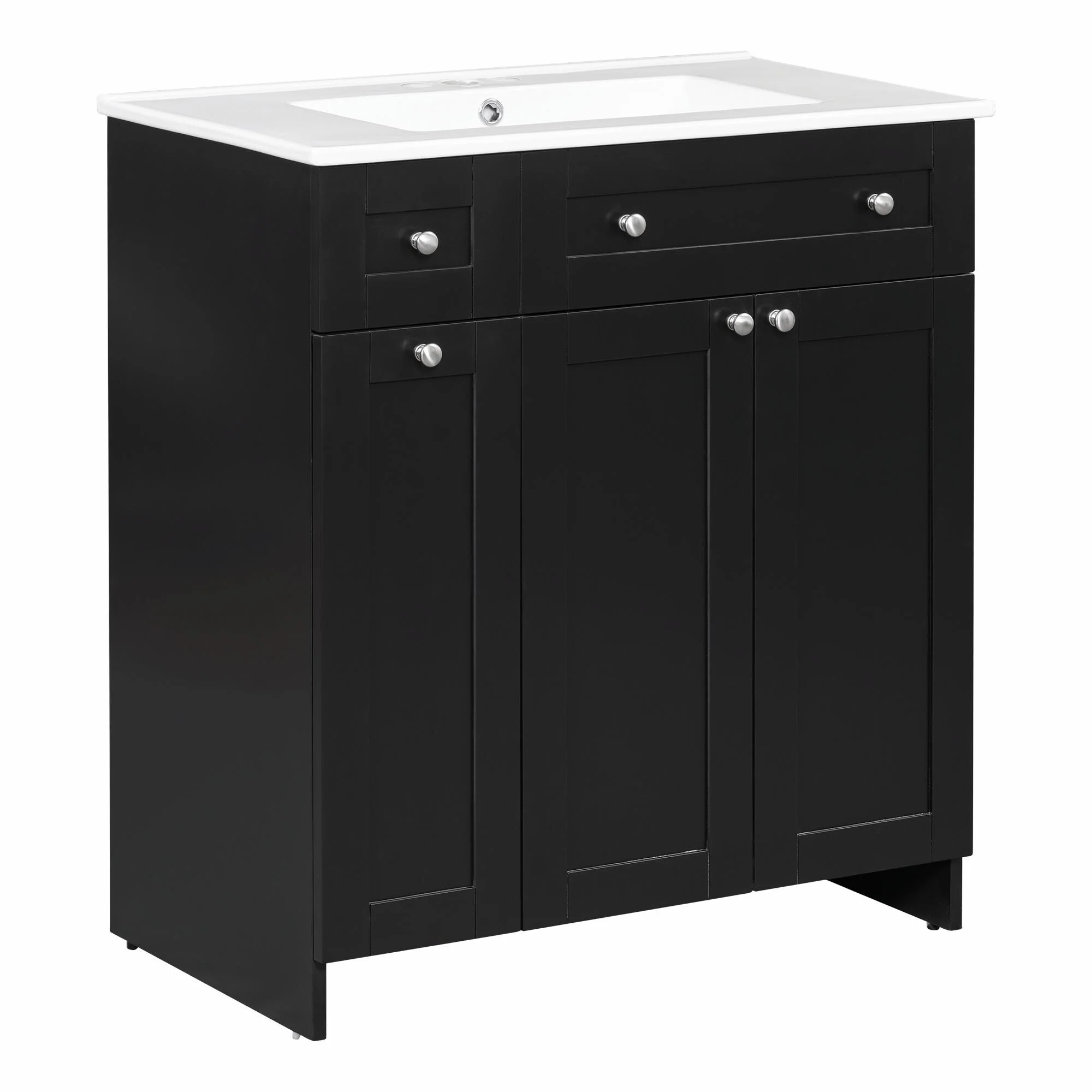 30-Inch Bathroom Vanity with Ceramic Sink Combo