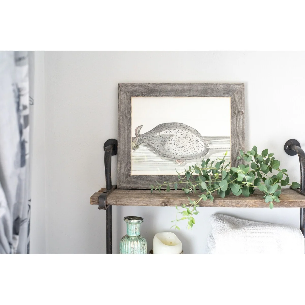 Farmhouse Standard Picture Frame, Reclaimed Wood, 1 1/2 inch Molding