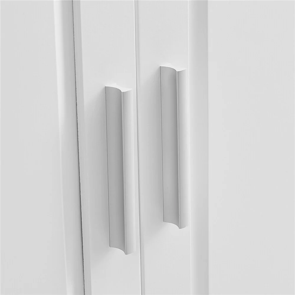 Tall and Wide Storage Cabinet with Doors for Bathroom, Three Drawers