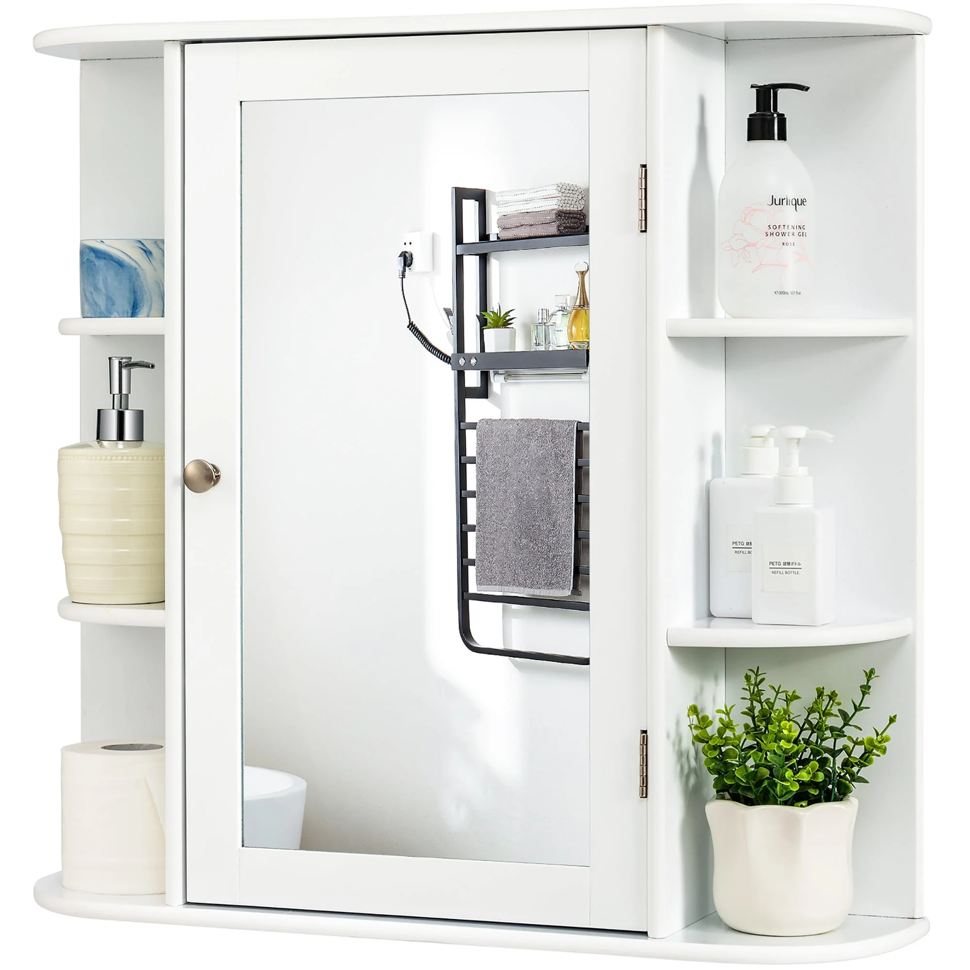 Wall Mounted Bathroom Storage Cabinet Medicine Cabinet with Mirror