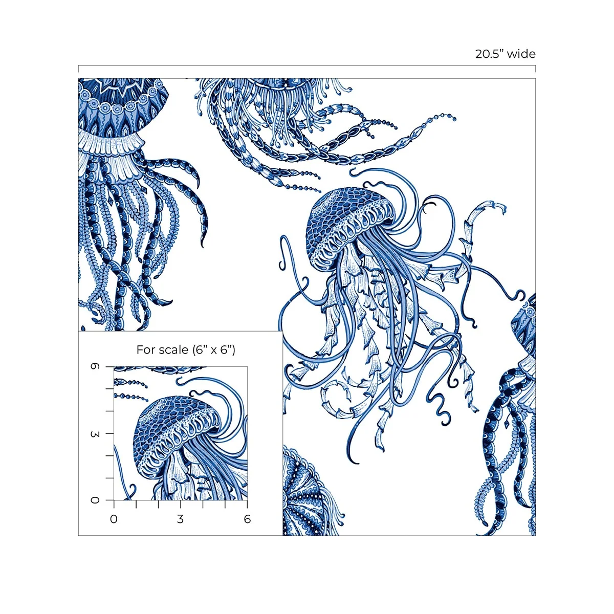 NextWall Jellyfish Peel and Stick Wallpaper