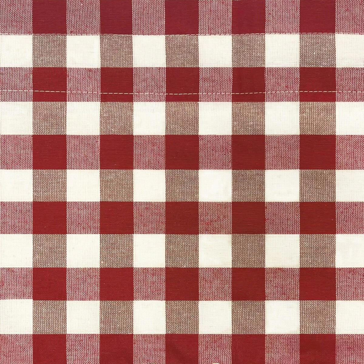 Achim Cotton Blend 63-inch Long Buffalo-check Window Tie-Up Shade