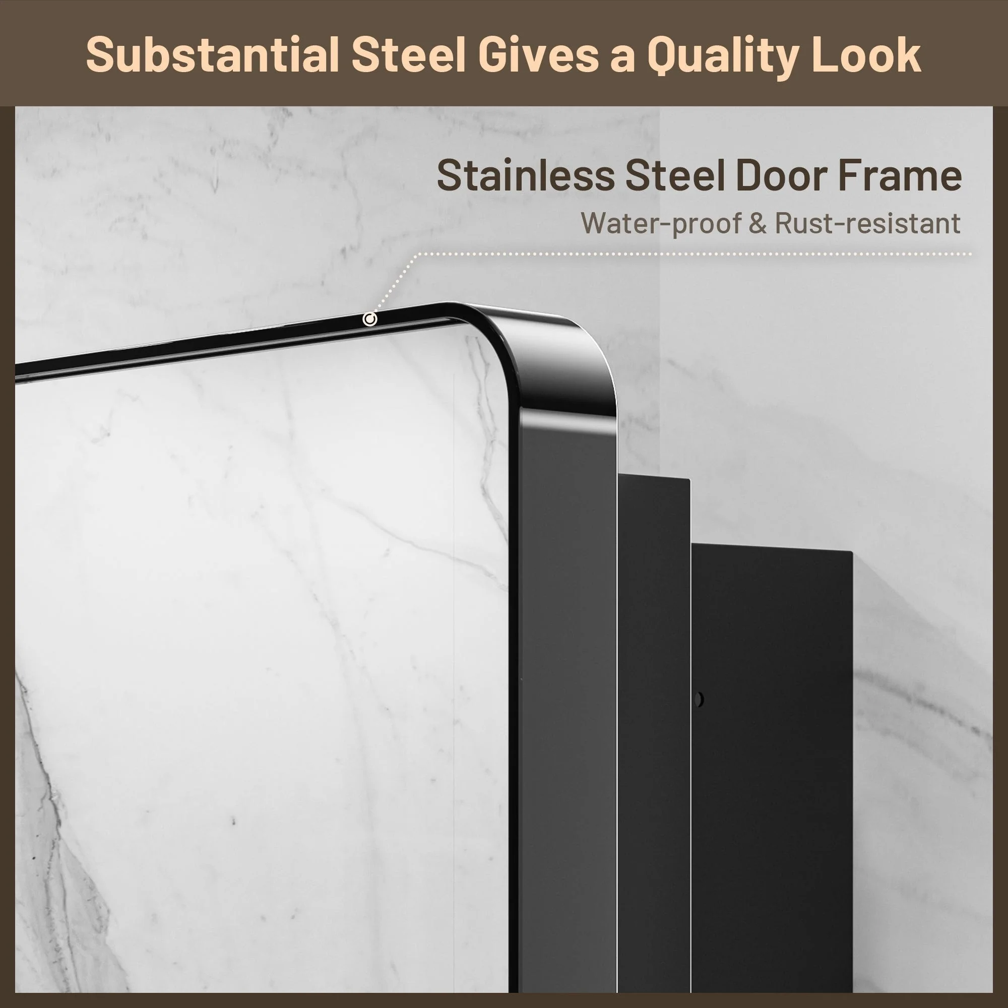 KEONJINN Medicine Cabinets for Bathroom with Mirror, Stainless Steel 1-3 Framed Doors