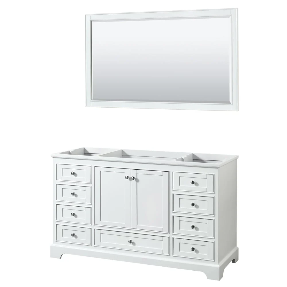 Deborah 60-inch Single Bathroom Vanity, 58-inch Mirror