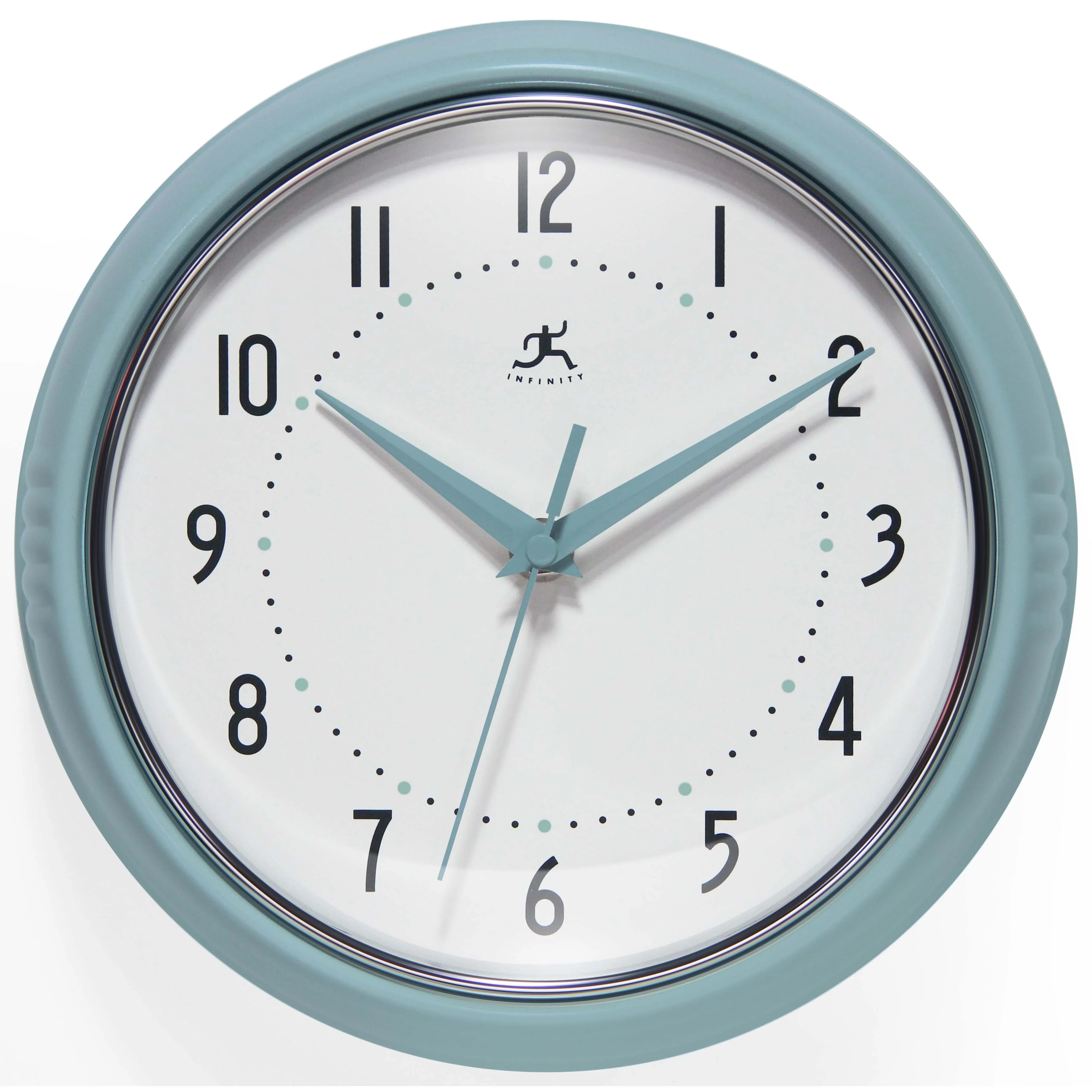 Round Retro Kitchen Wall Clock by Infinity Instruments