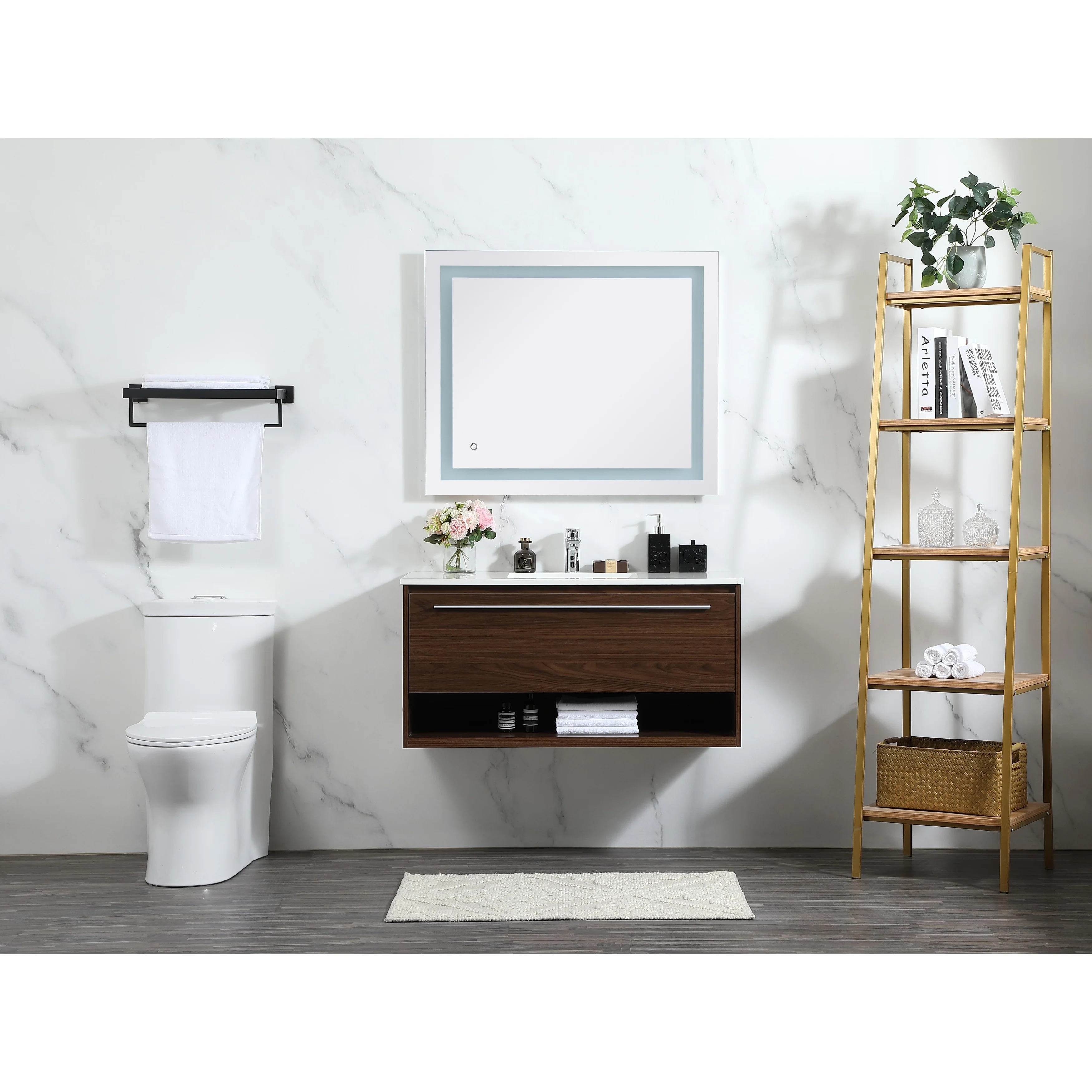 Brush 36 - 48 Inch Single Bathroom Vanity