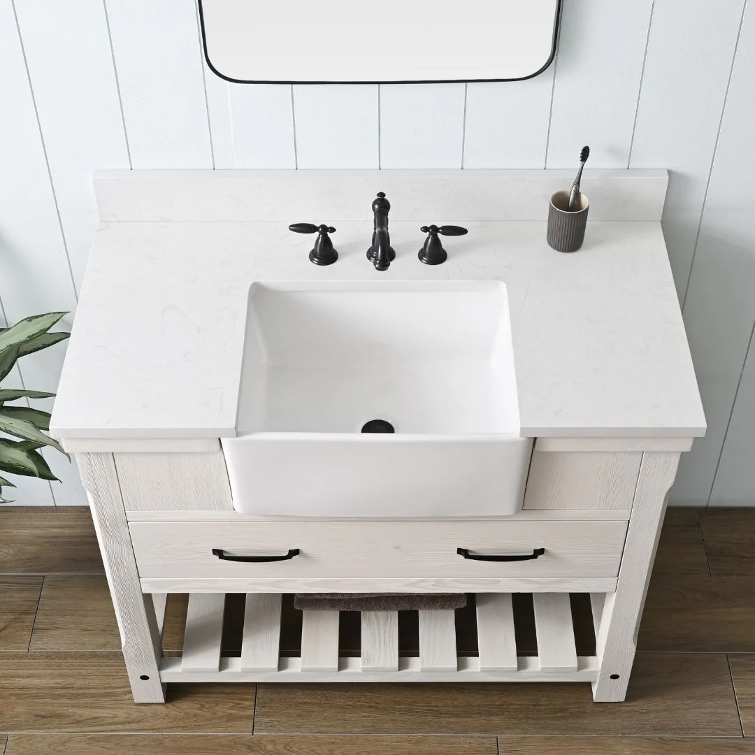 Sudio Design Bathroom Vanity Wesley Weathered Collection.