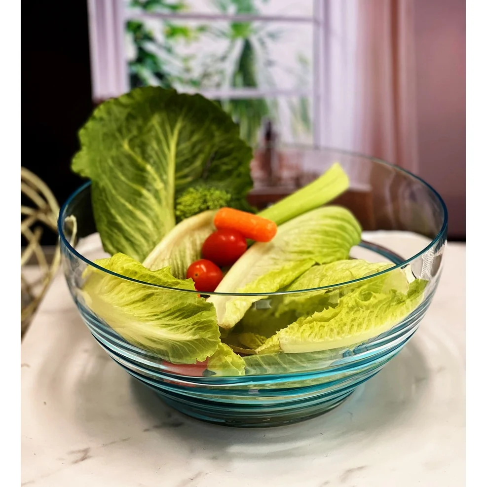 LeadingWare Swirl Acrylic Large Serving Bowls - 10