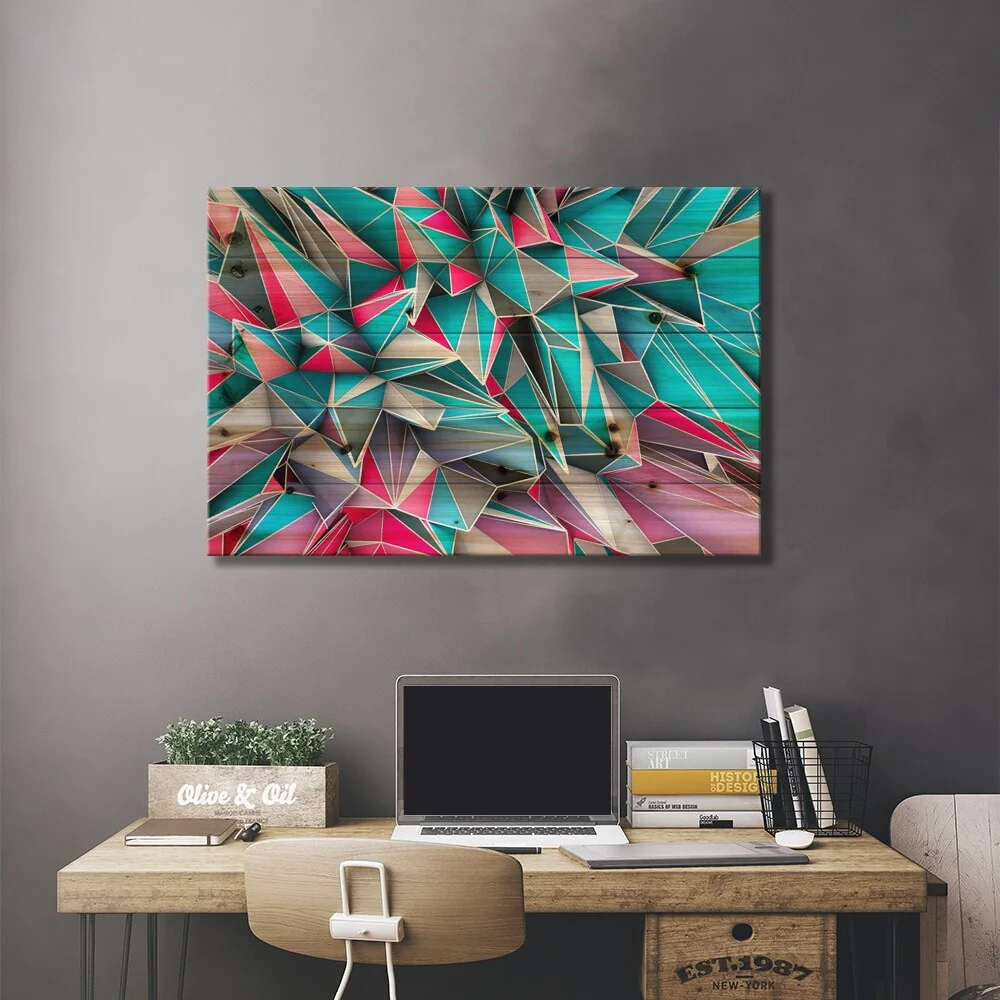 Kaos Sky Print On Wood by Diego Tirigall - Multi-Color
