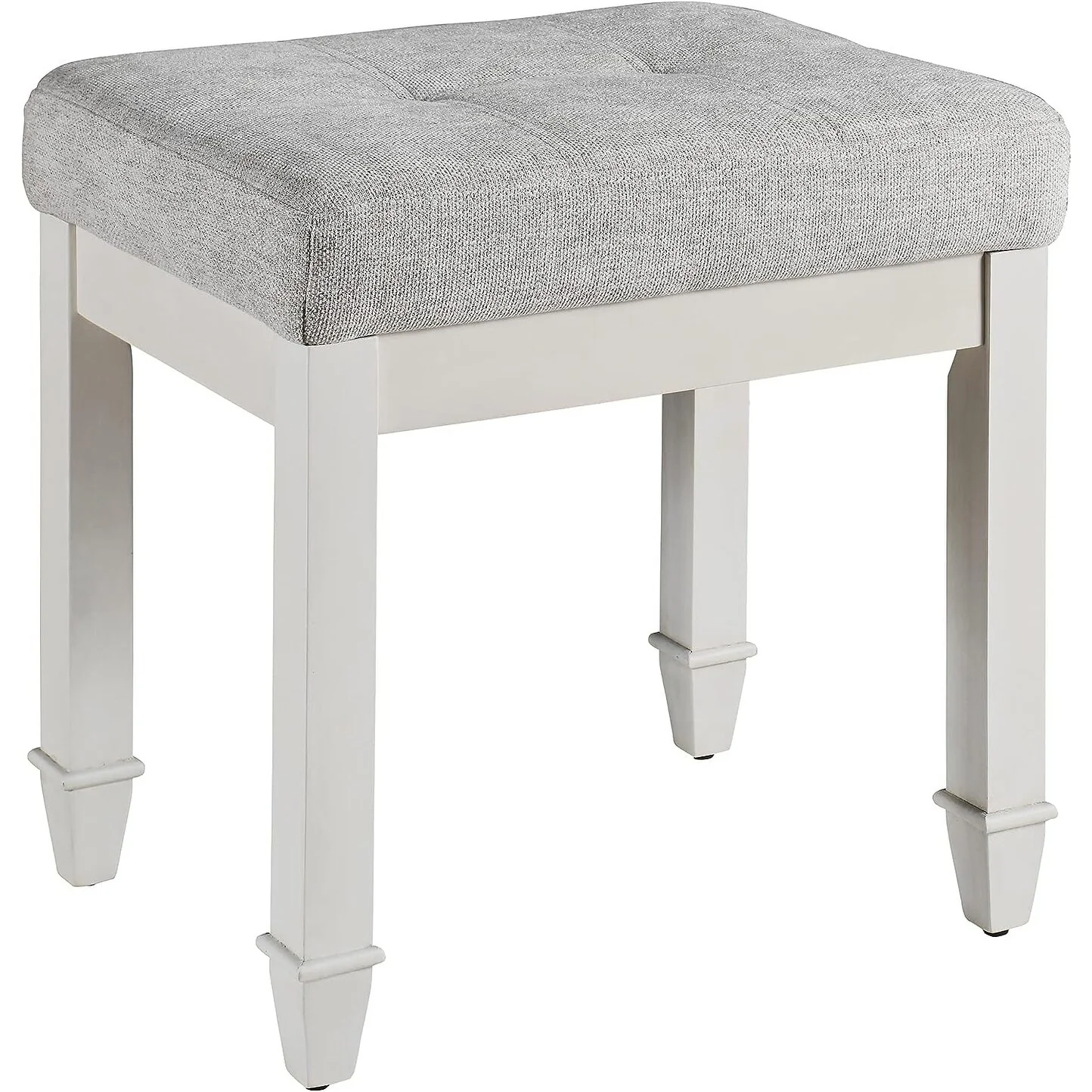 Vanity Stool Bench with Solid Wood Leg