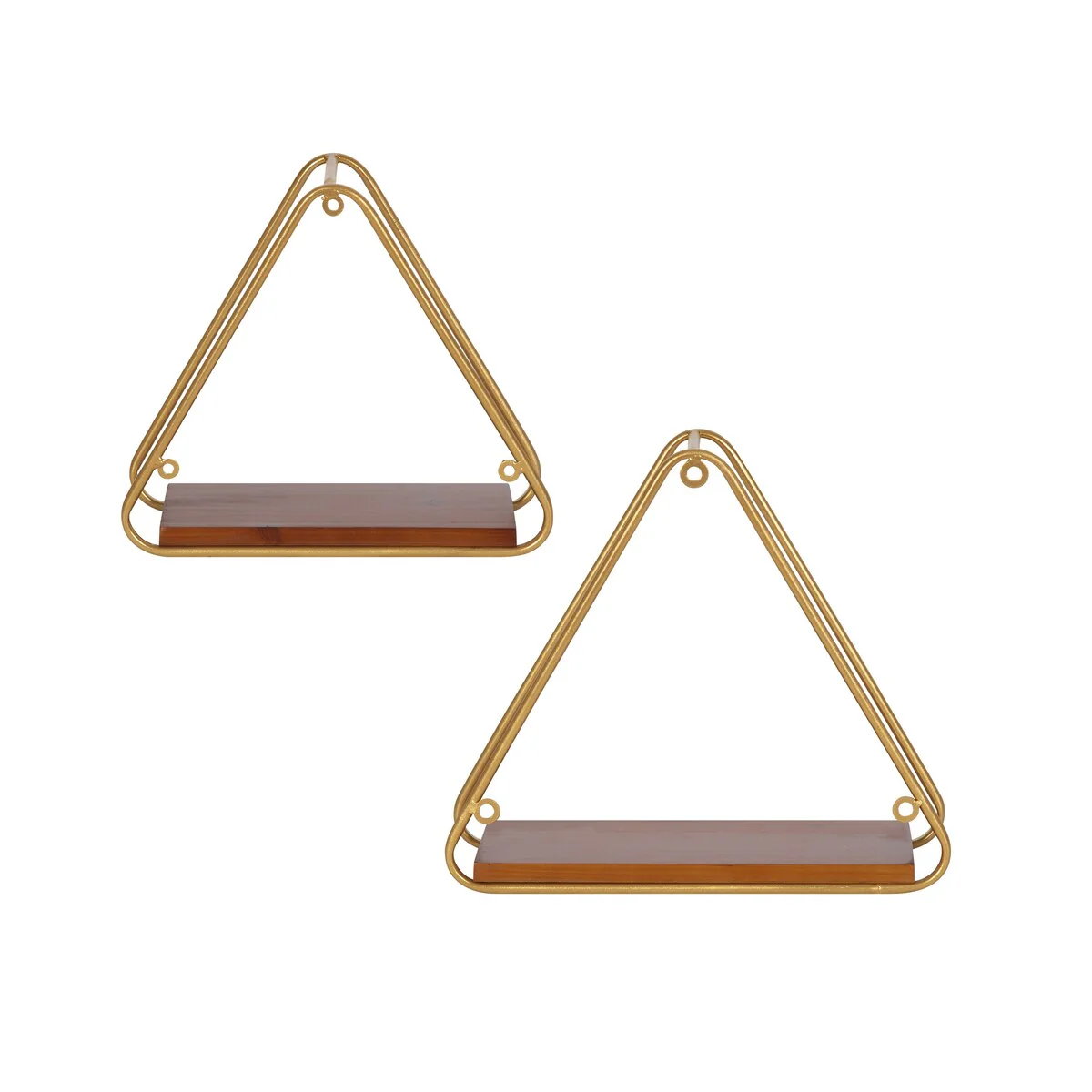 Kate and Laurel Tilde Triangle Accent Shelf Set - 2 Piece