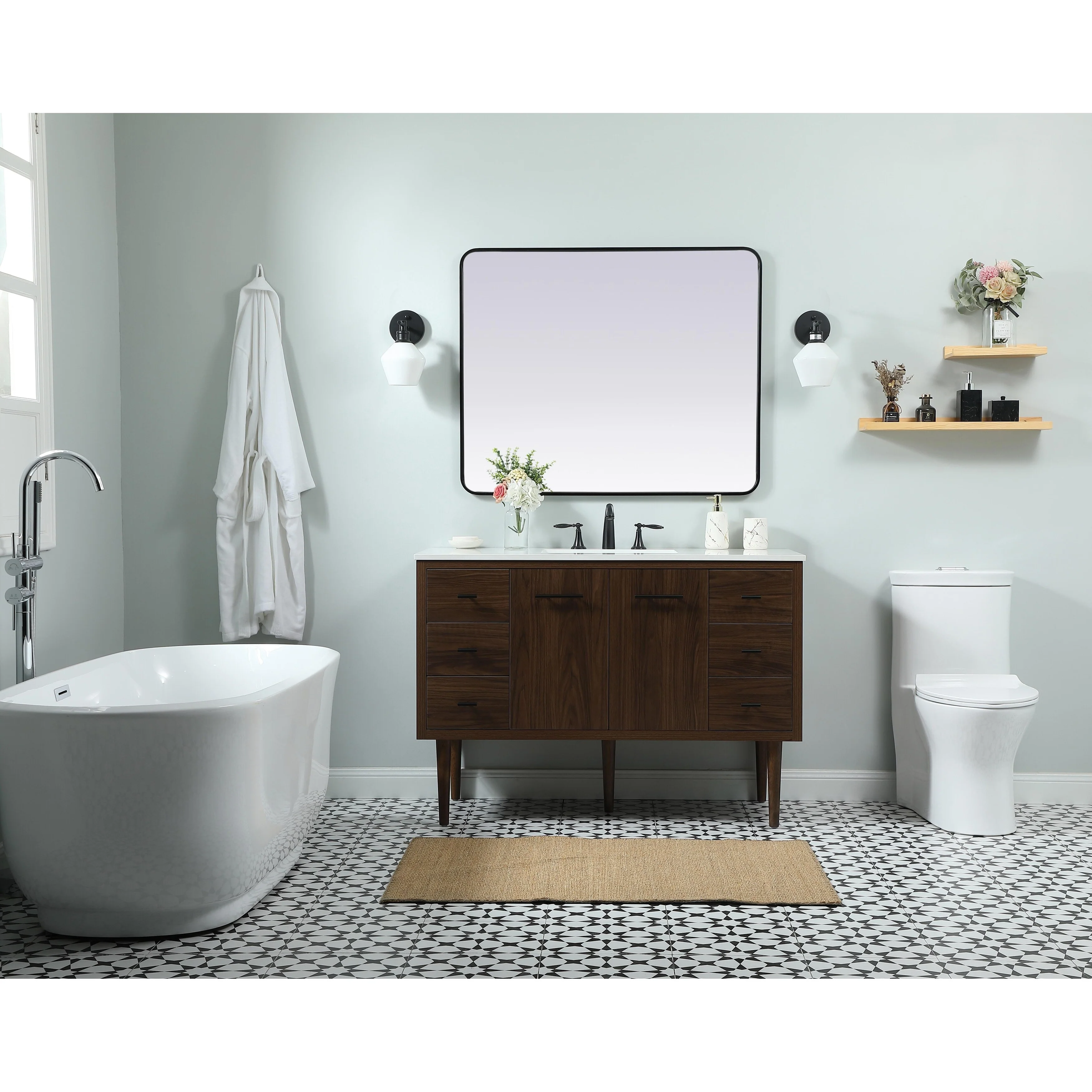 Fern 36 - 48 Inch Single Bathroom Vanity