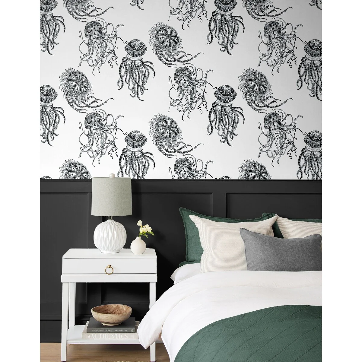 NextWall Jellyfish Peel and Stick Wallpaper