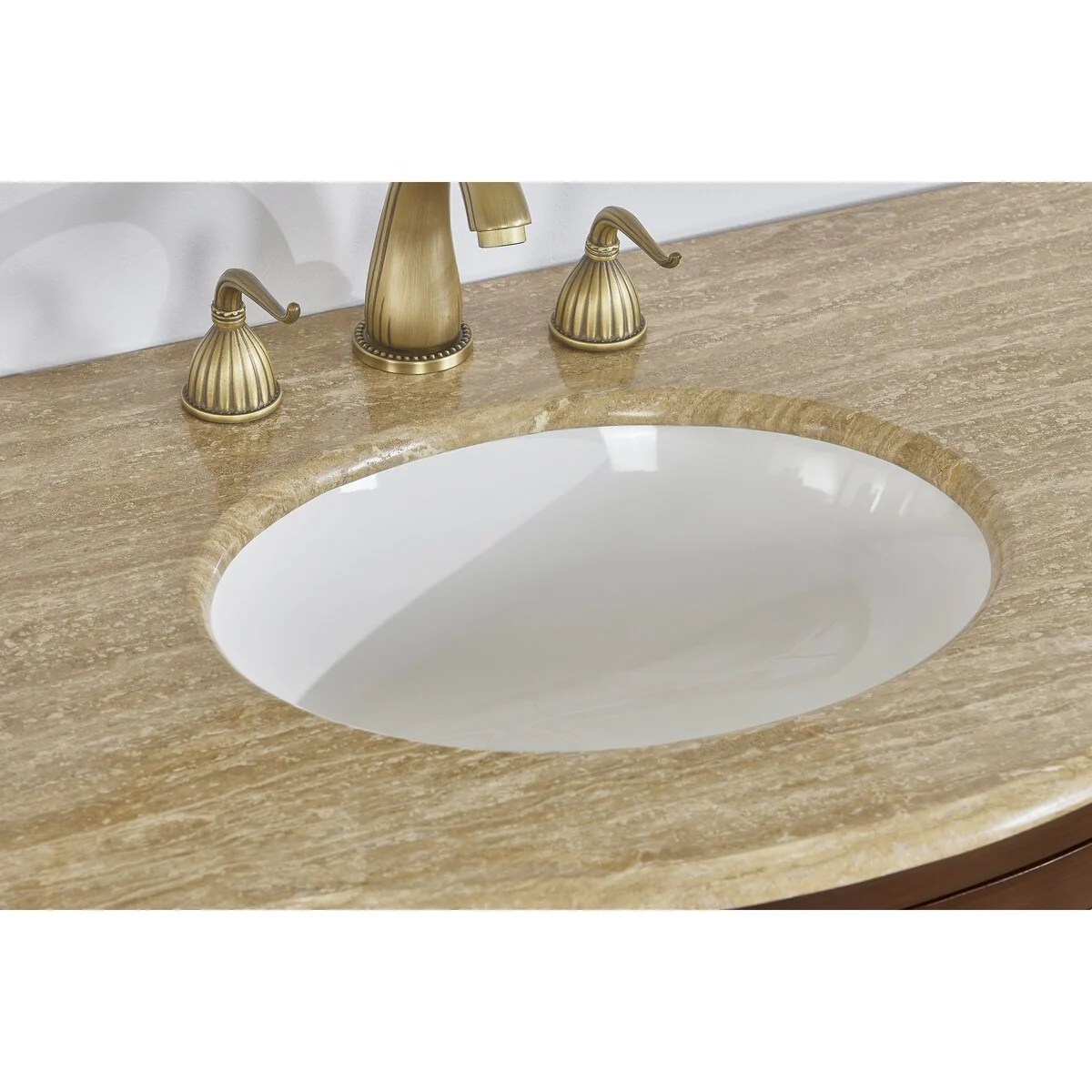 Stufurhome Alandra 40 Inches Dark Cherry Single Sink Bathroom Vanity - 40