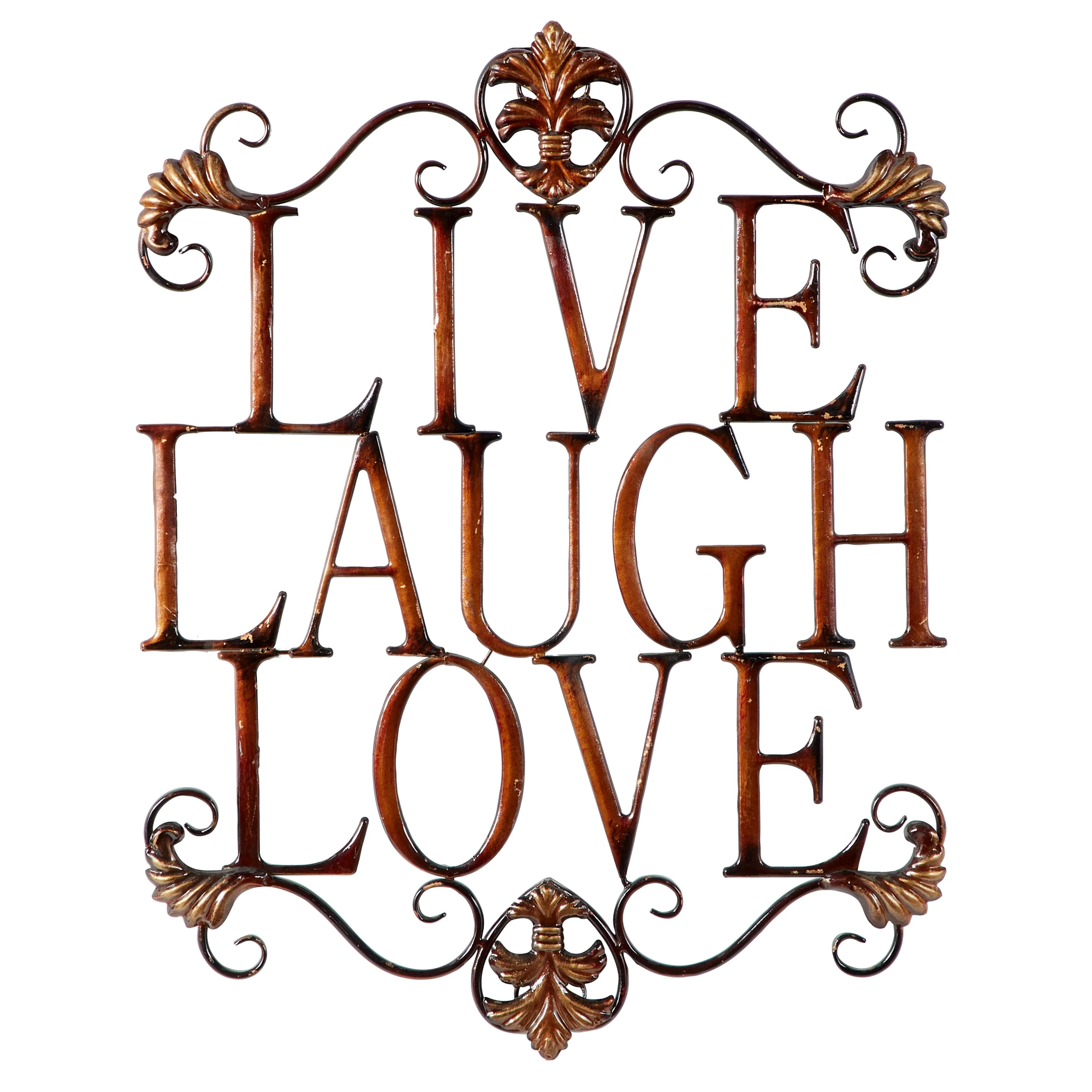 Brown Iron Traditional Outdoor Wall Decor 28 x 21 x 1 - 21 x 1 x 28
