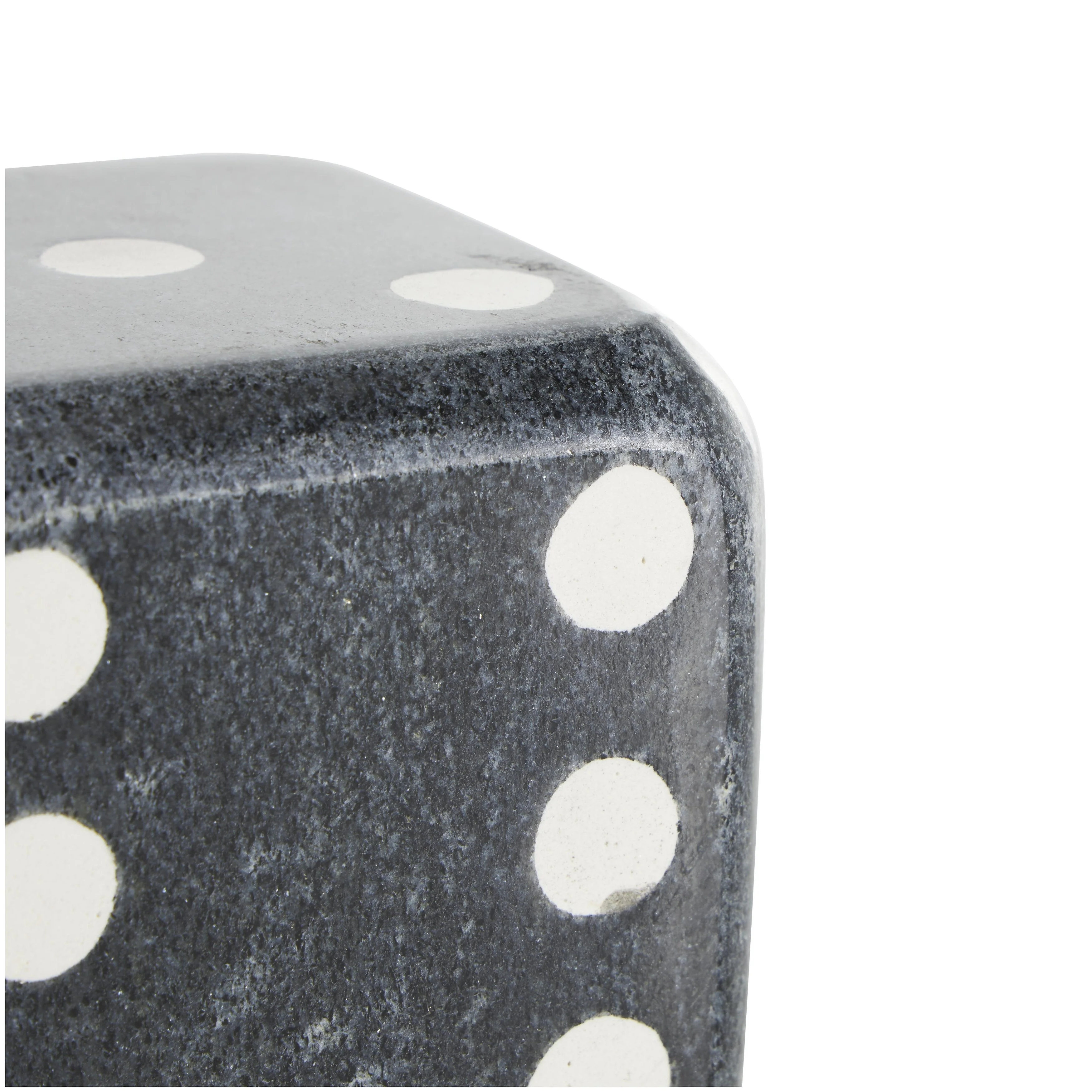 Marble Dice Decorative Bookends - Set of 2 Black, White or Green - Roche River Decor