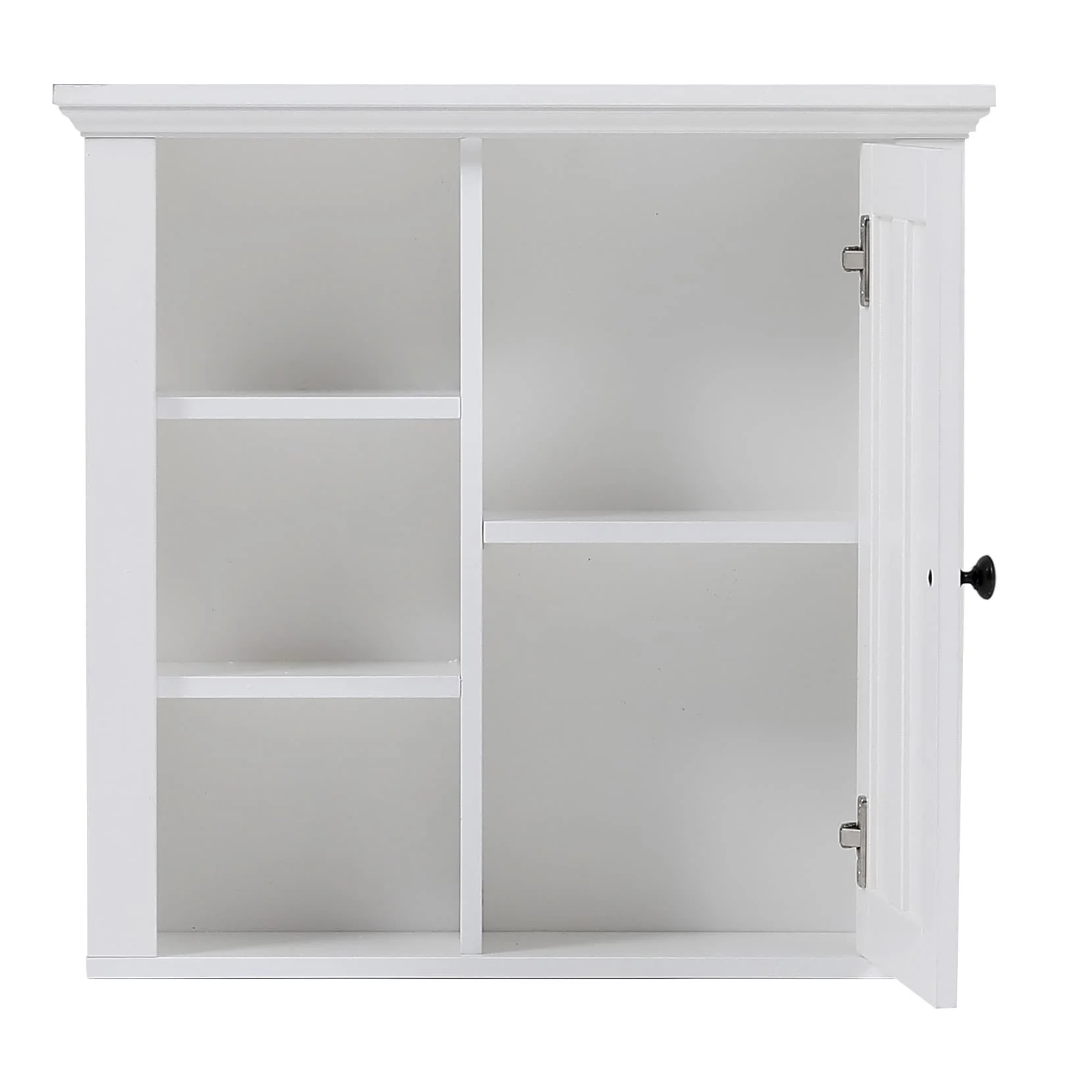 White MDF Wood Bathroom 1-Door Wall Storage Cabinet - 19.96