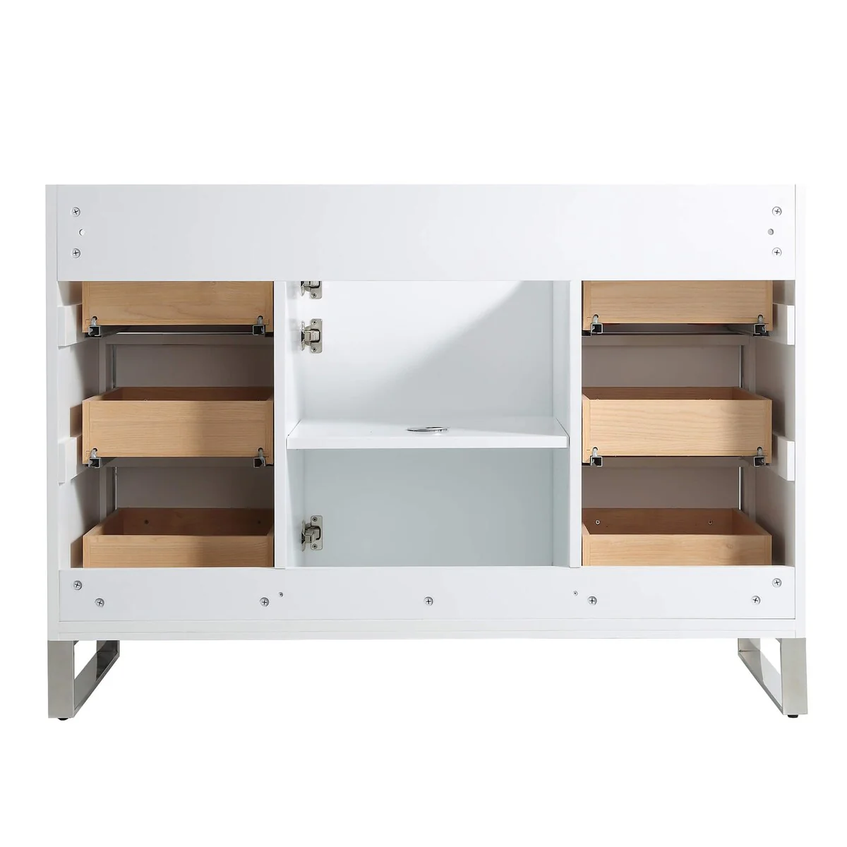 Fine Fixtures Opulence Collection Bathroom Vanity with White Ceramic Sink