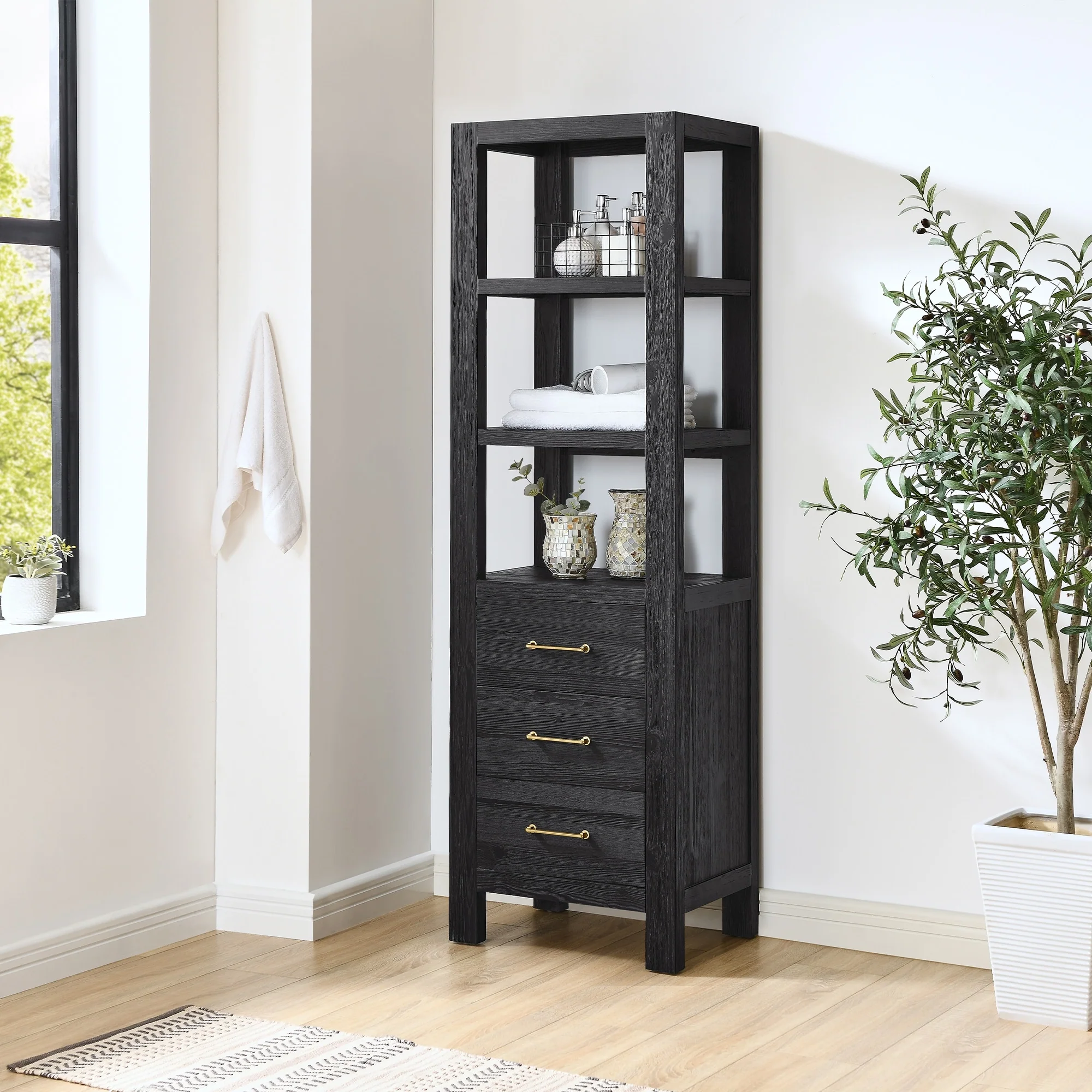 Leon 22 in. Storage Cabinet for Bathroom, Kitchen and Living Room