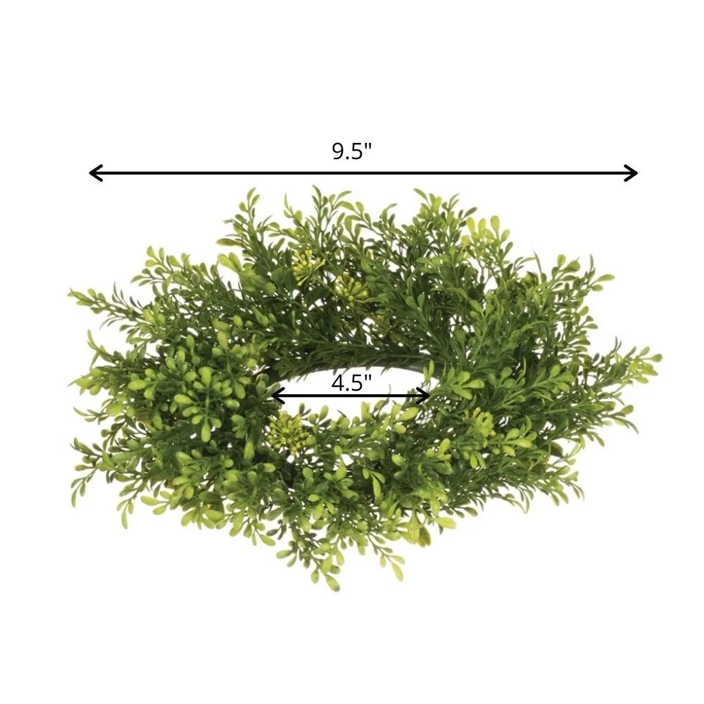 Sullivans Artificial Tealeaf Berry Accent Wreath 9.5