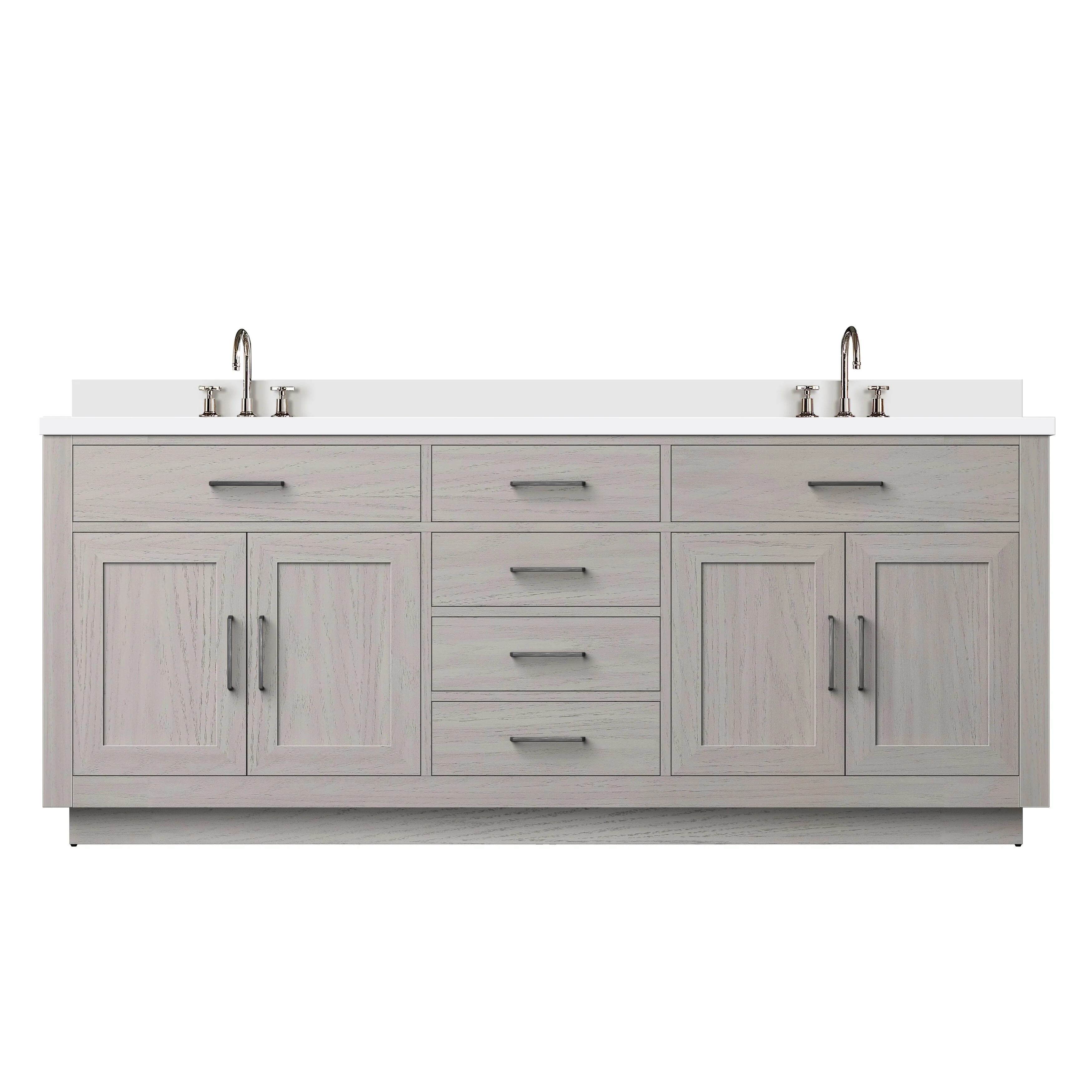 Abbey Bath Vanity with Cultured Marble Top, Sink and Faucet