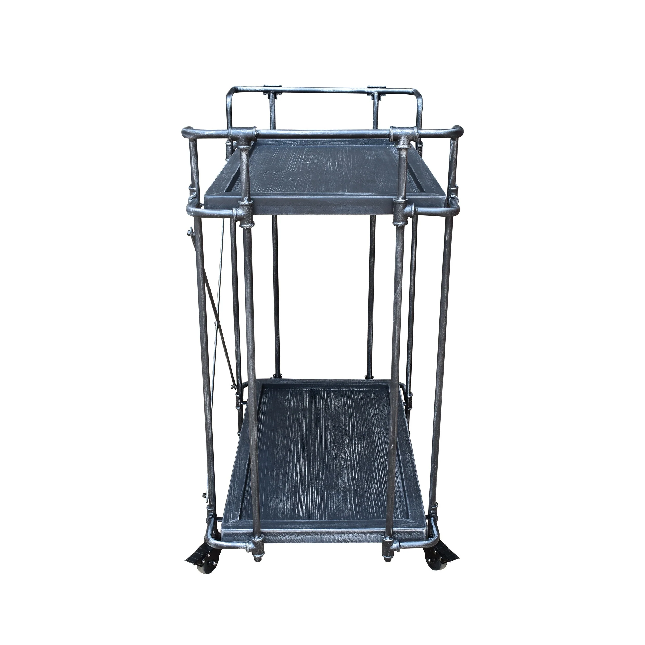 Eden Outdoor Industrial Firwood and Iron Bar Cart by Christopher Knight Home - 28.00