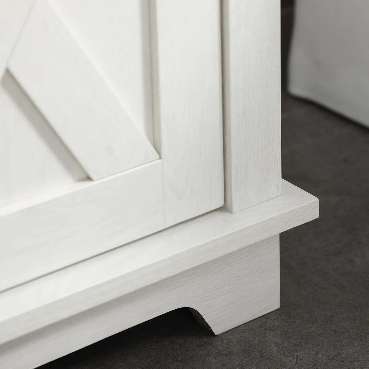 Farmhouse Under Sink Pedestal Vanity Storage Cabinet